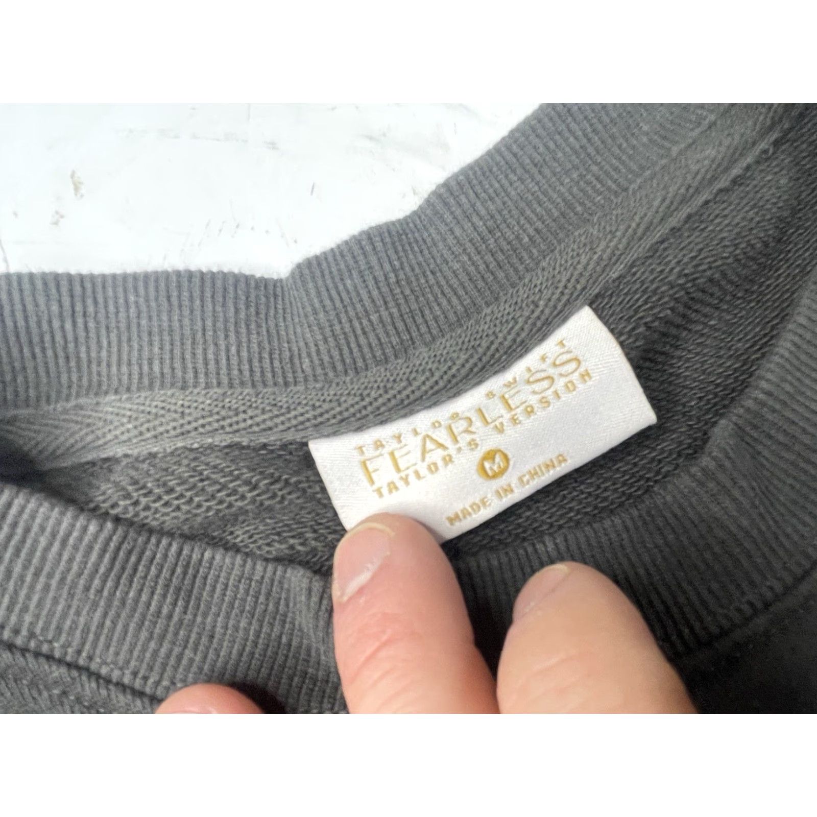 Vintage Taylor Swift Sweatshirt Pullover Fearless WITH YOU I'D DANCE BOXY Medium Gray Women M Size M / US 6-8 / IT 42-44 - 4 Thumbnail