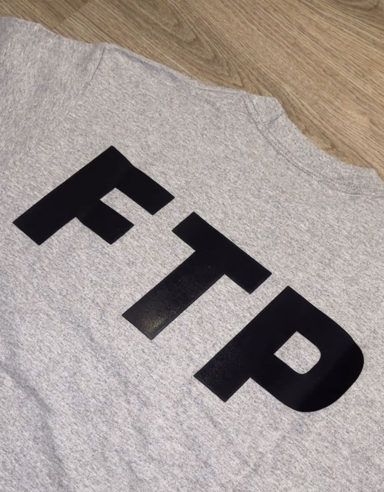 Fuck The Population FTP Flocked Logo T Shirt Heather Gray Size Medium Brand New Size US M / EU 48-50 / 2 - 3 Thumbnail