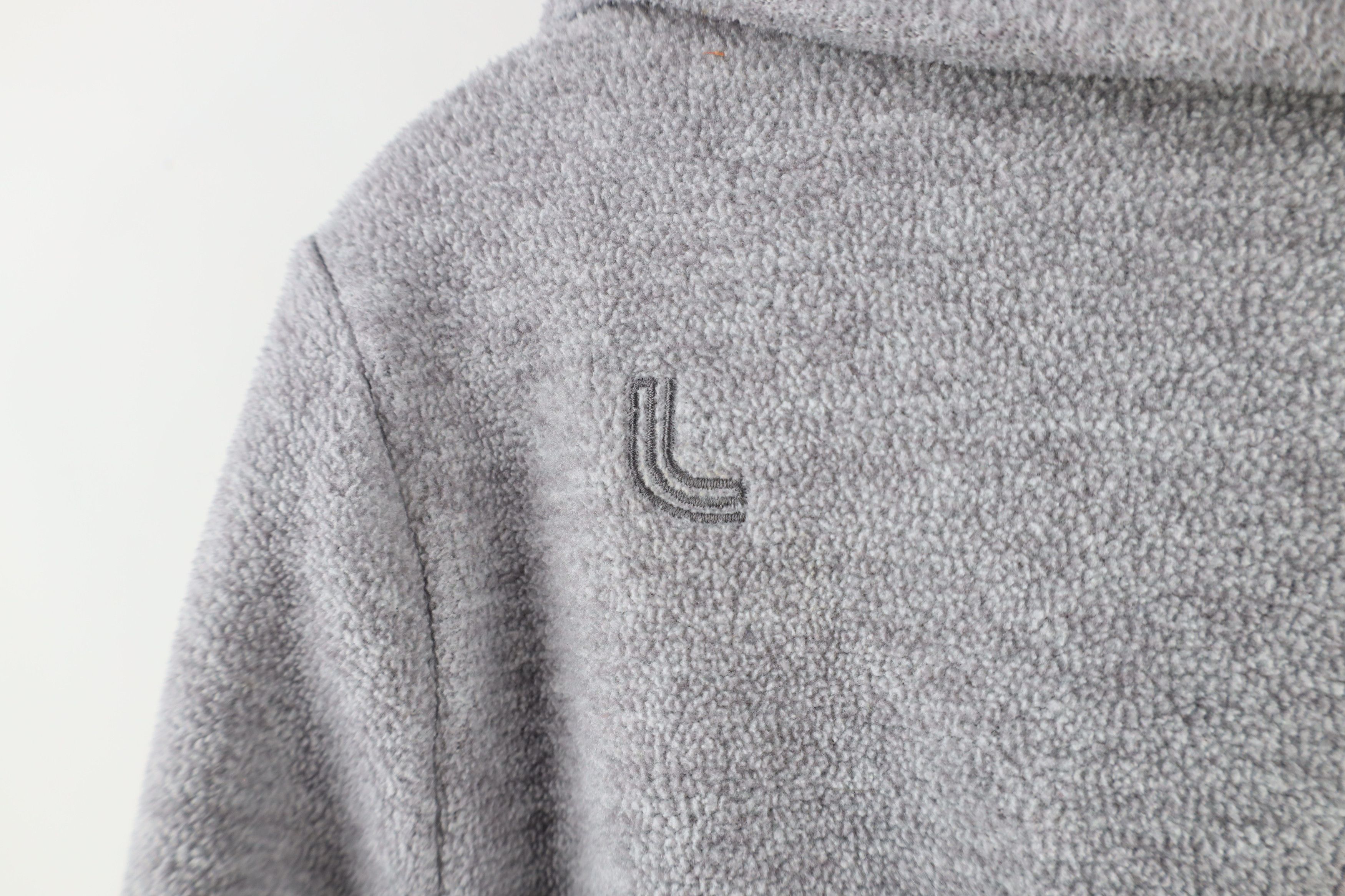 Vintage Lole Full Zip Fleece Sweater Jacket Swacket Heather Gray Size M / US 6-8 / IT 42-44 - 11 Thumbnail