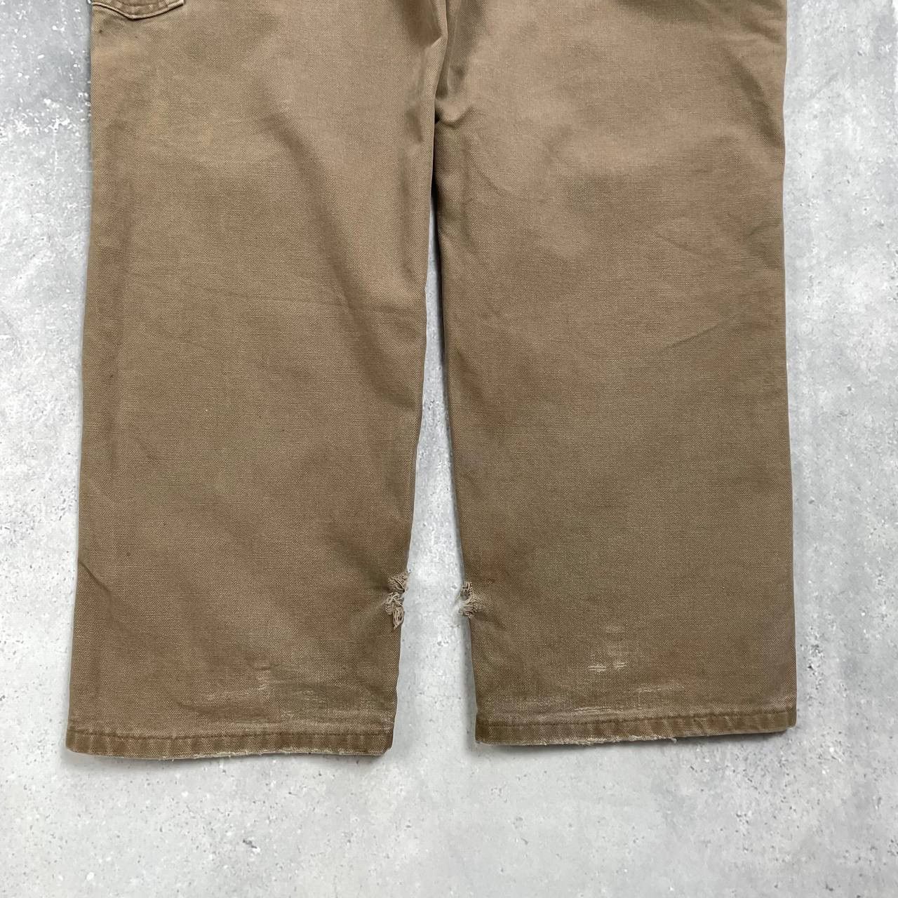 Carhartt Carhartt Carpenter Work Trashed Pants Brown W32 L28.5 Size US 32 / EU 48 - 18 Thumbnail