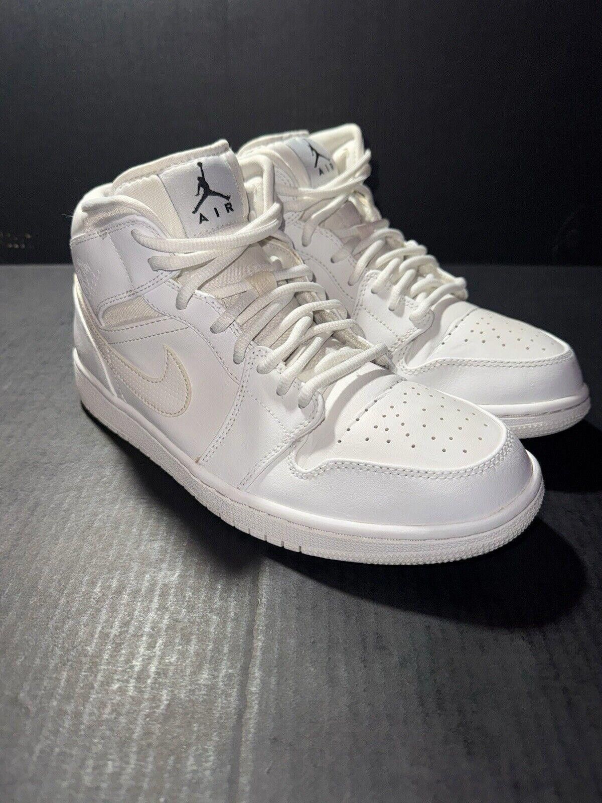 Jordan Brand Nike Air Jordan 1 Retro Mid 'White' - 554724-110 - Size 9.5 Size US 9.5 / EU 42-43 - 2 Thumbnail
