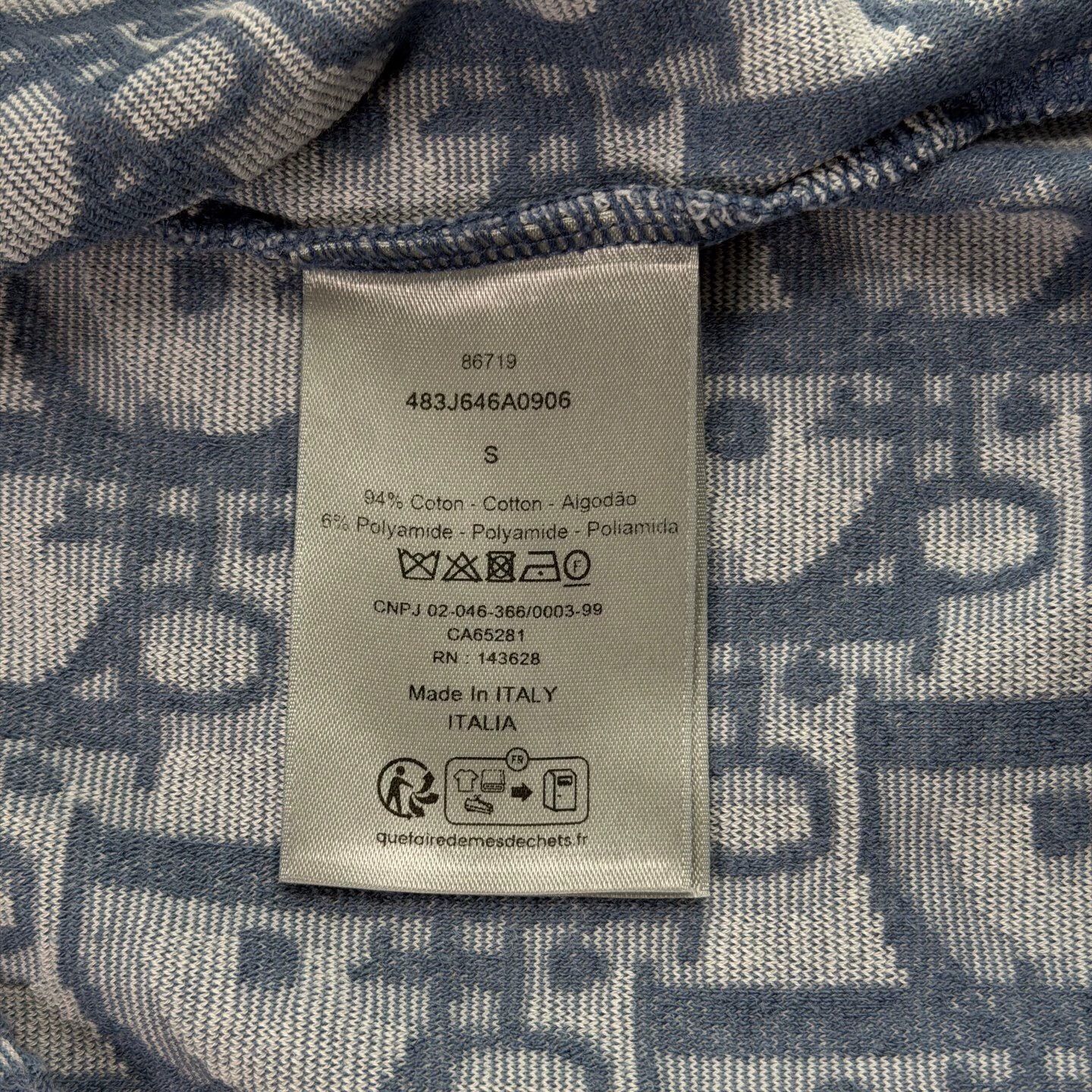 Dior Dior 25 Oblique blue short sleeve S near new Size US S / EU 44-46 / 1 - 4 Thumbnail