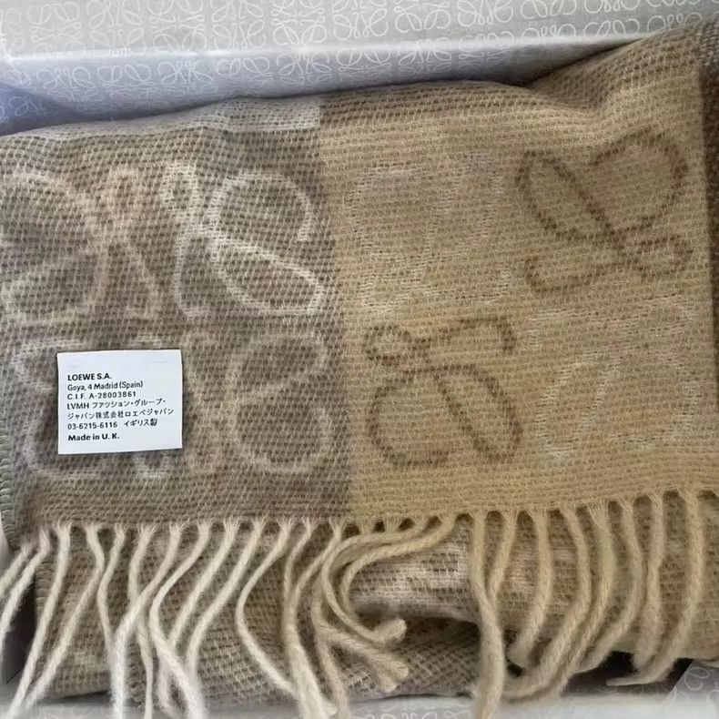 Loewe LOEWE Wool Blend Logo Scarf - dmc Size ONE SIZE - 1 Thumbnail
