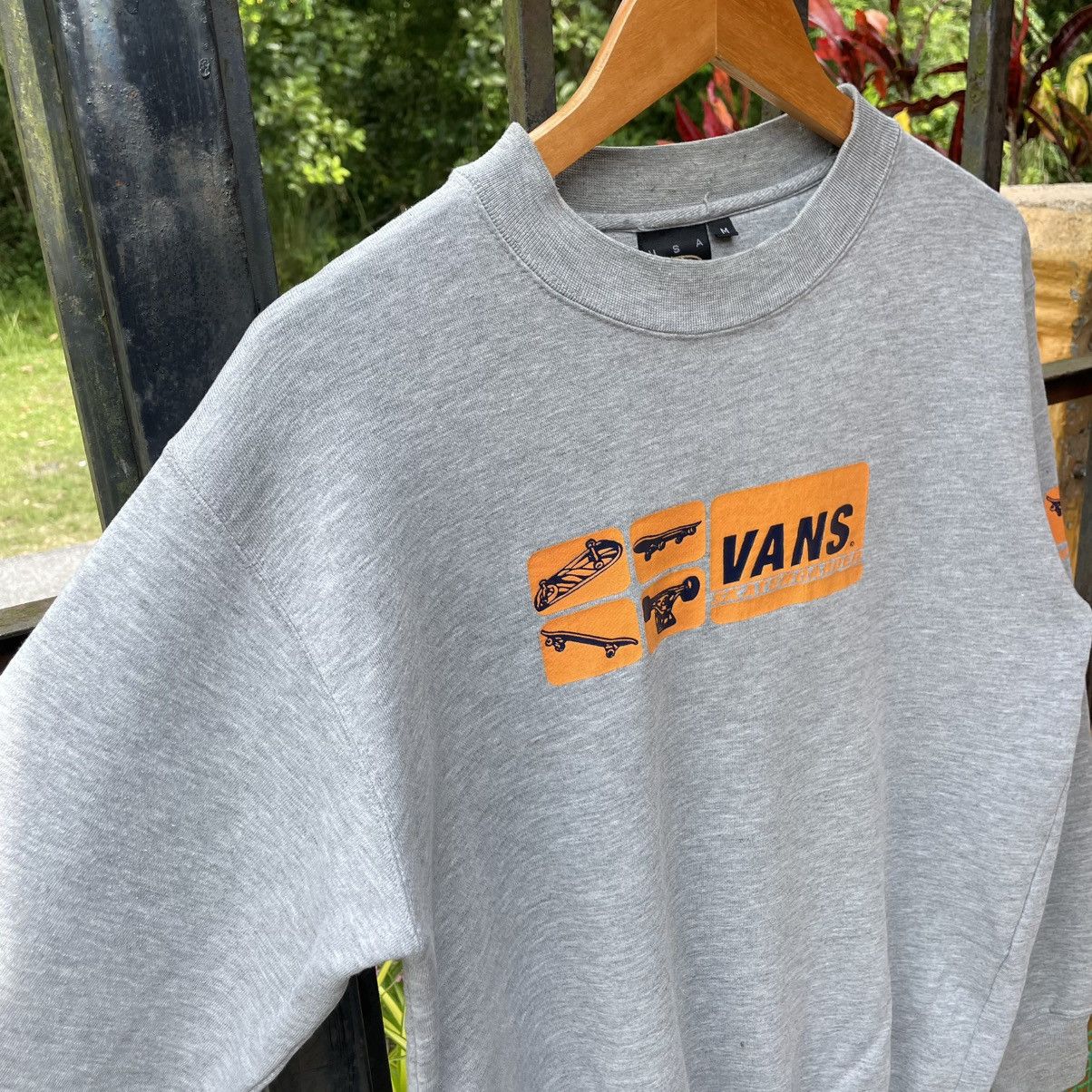 Vans 🔥Vintage 90s Vans Skateboarder Graphic Skate Sweatshirts Size US S / EU 44-46 / 1 - 6 Thumbnail
