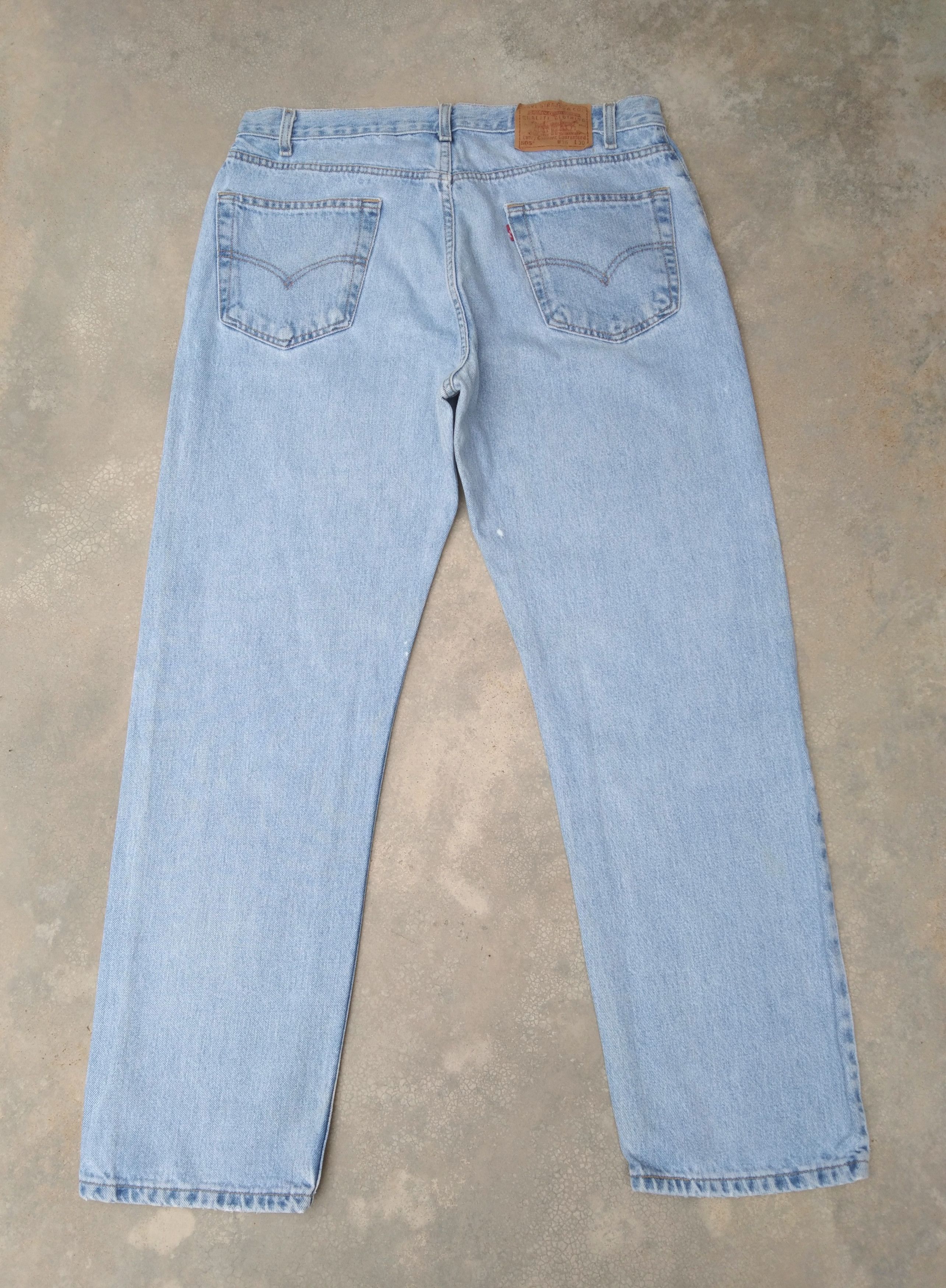 Vintage Vintage Levi's Jeans 505 Light Wash Distressed Denim 36x30 ...