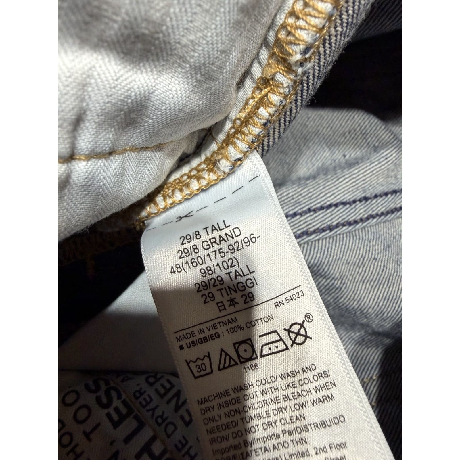 Gap VINTAGE Gap Barrel Women's Jeans Size 8 Tall Blue Denim 8/29 High Rise Mom 90s Womens Jeans Size 30" / US 8 / IT 44 - 5 Thumbnail