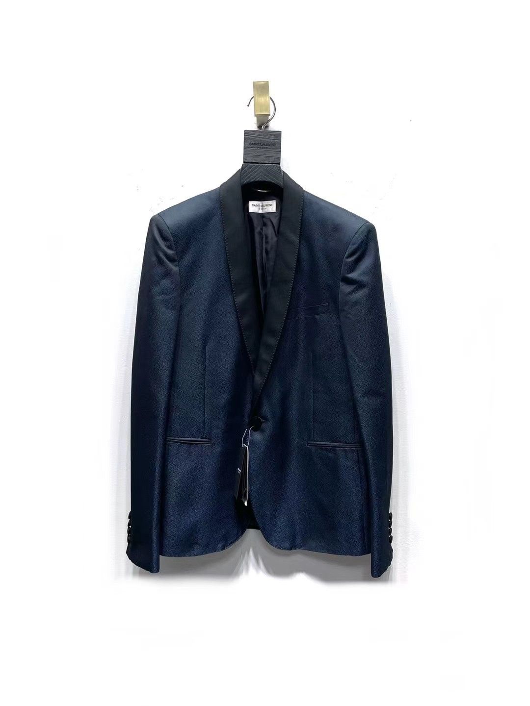 Saint Laurent Paris Saint Laurent Blue Marble Blazer Size 42R Size 42R - 1 Thumbnail
