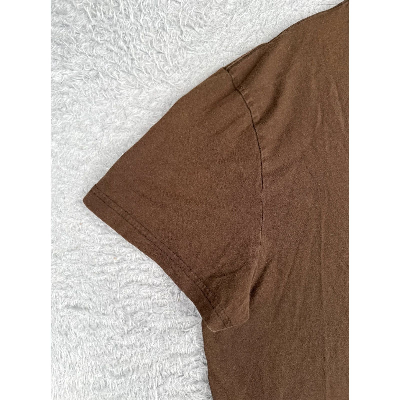 The North Face The North Face Shirt Men L Brown Short Sleeve Crew Neck 100% Cotton Camping Logo T-Shirt Mens Size US L / EU 52-54 / 3 - 3 Thumbnail