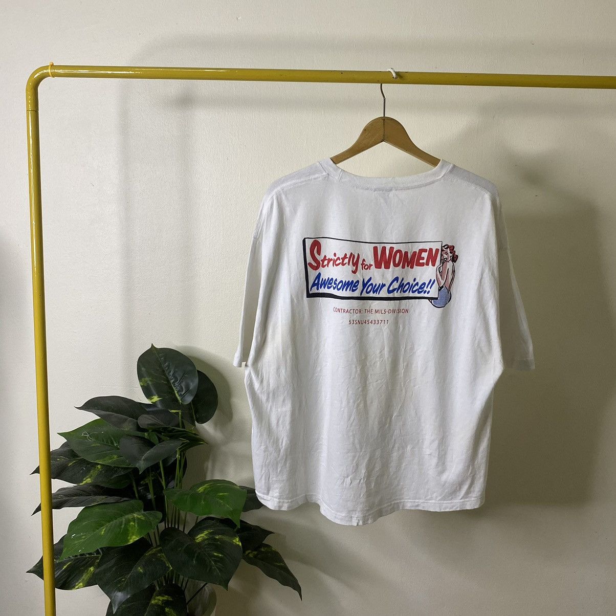 Japanese Brand kha:ki Khaki by Bishop MFG Co Oversized Tee Size S / US 4 / IT 40 - 1 Thumbnail