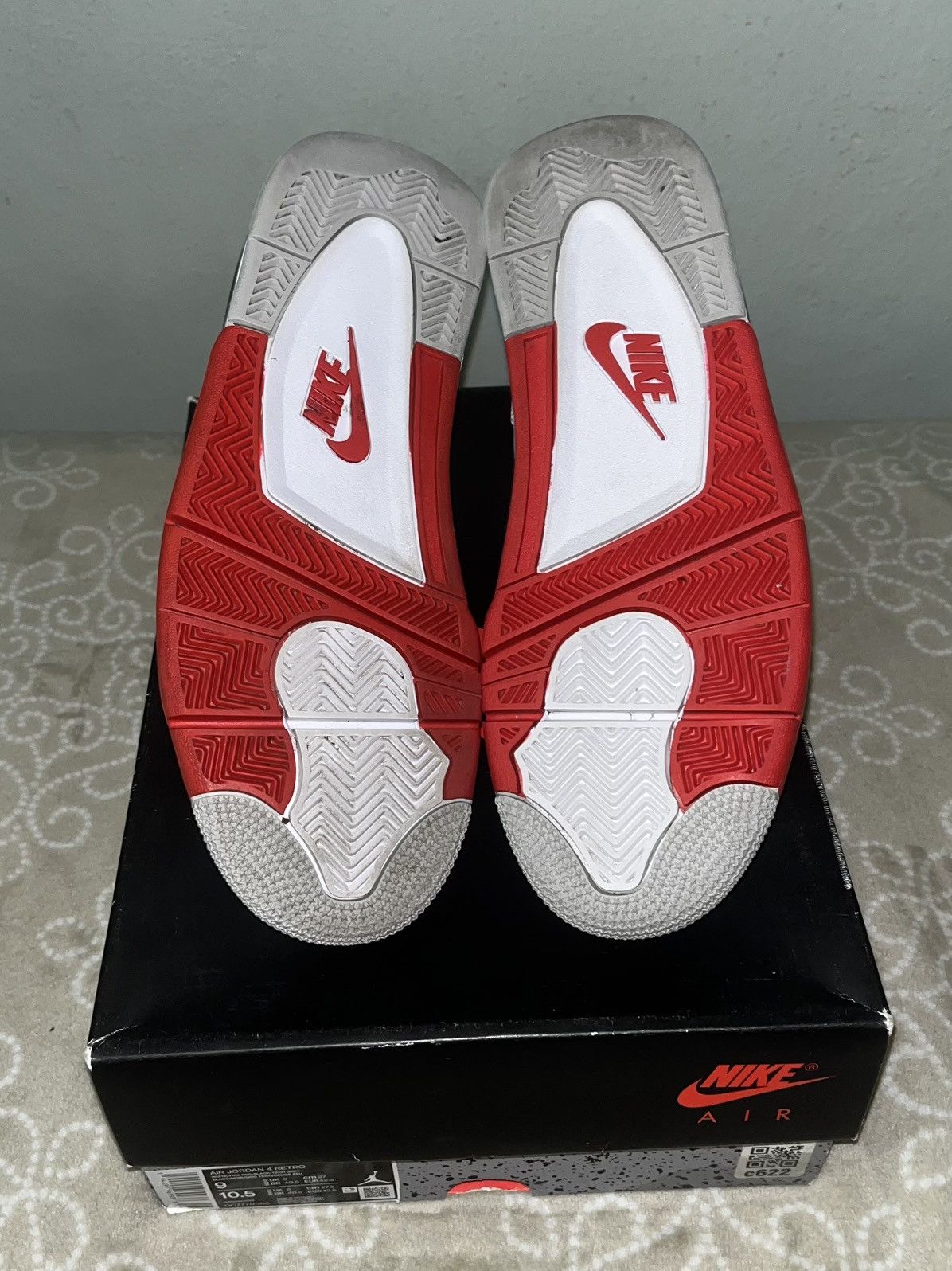 Jordan Brand Jordan 4 Retro Fire Red Size US 9 / EU 42 - 5 Thumbnail
