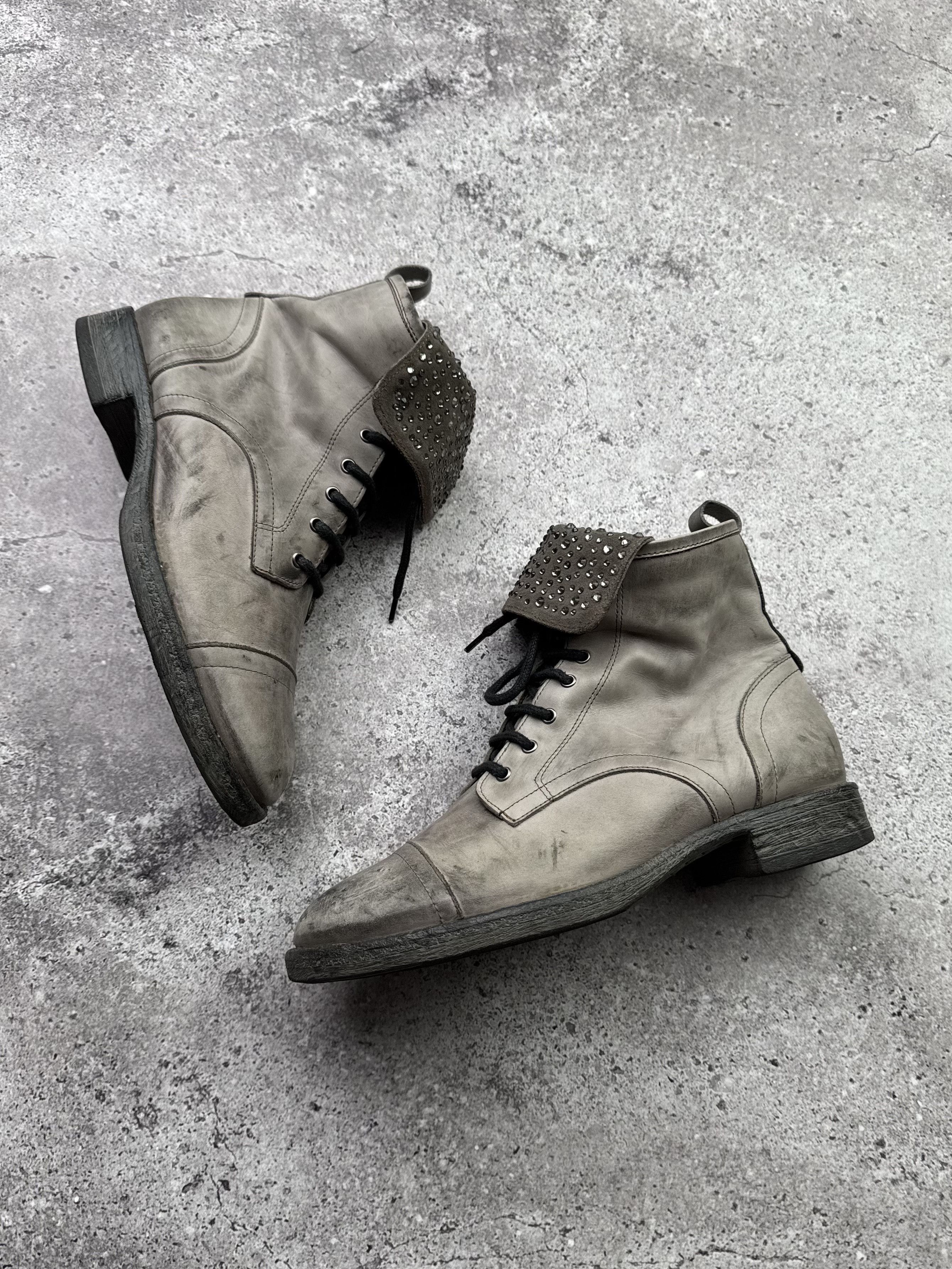 A.S.98 Vintage Leather Boots C620(V448) Size US 8 / IT 38 - 1 Thumbnail