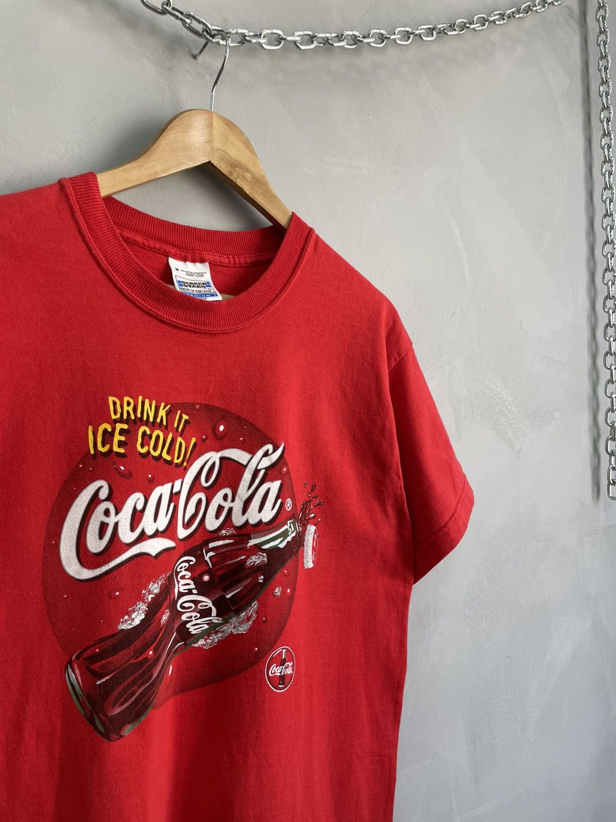 Coca Cola Vintage blank screen stars Coca-Cola funny t shirt 90s Size US M / EU 48-50 / 2 - 4 Thumbnail