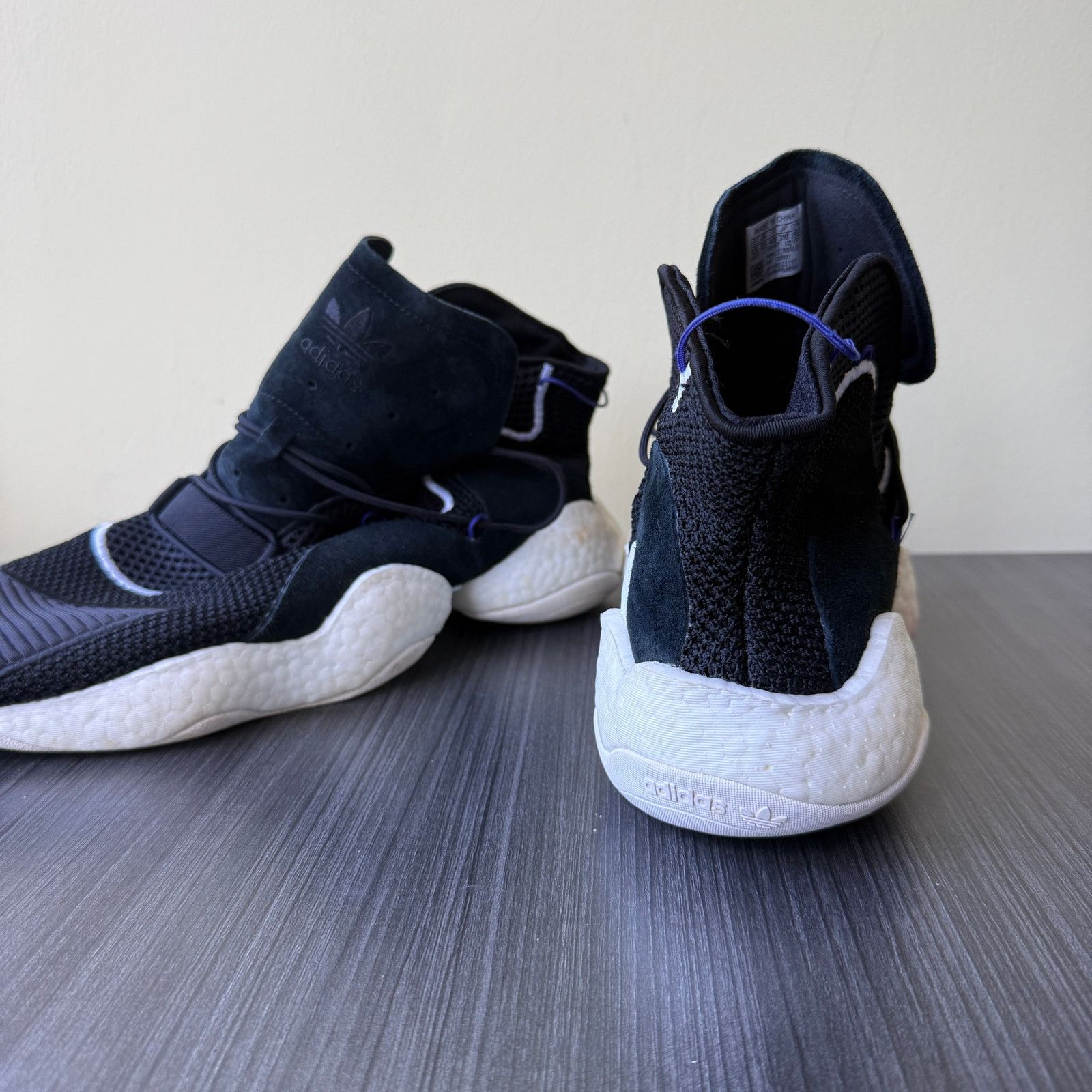 Adidas adidas Crazy BYW LVL 1 Black White Basketball Shoes Split Size US 13 / EU 46 - 4 Thumbnail