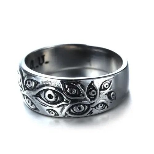 VIBE Silver Color Ring Streetwear Size ONE SIZE - 5 Thumbnail