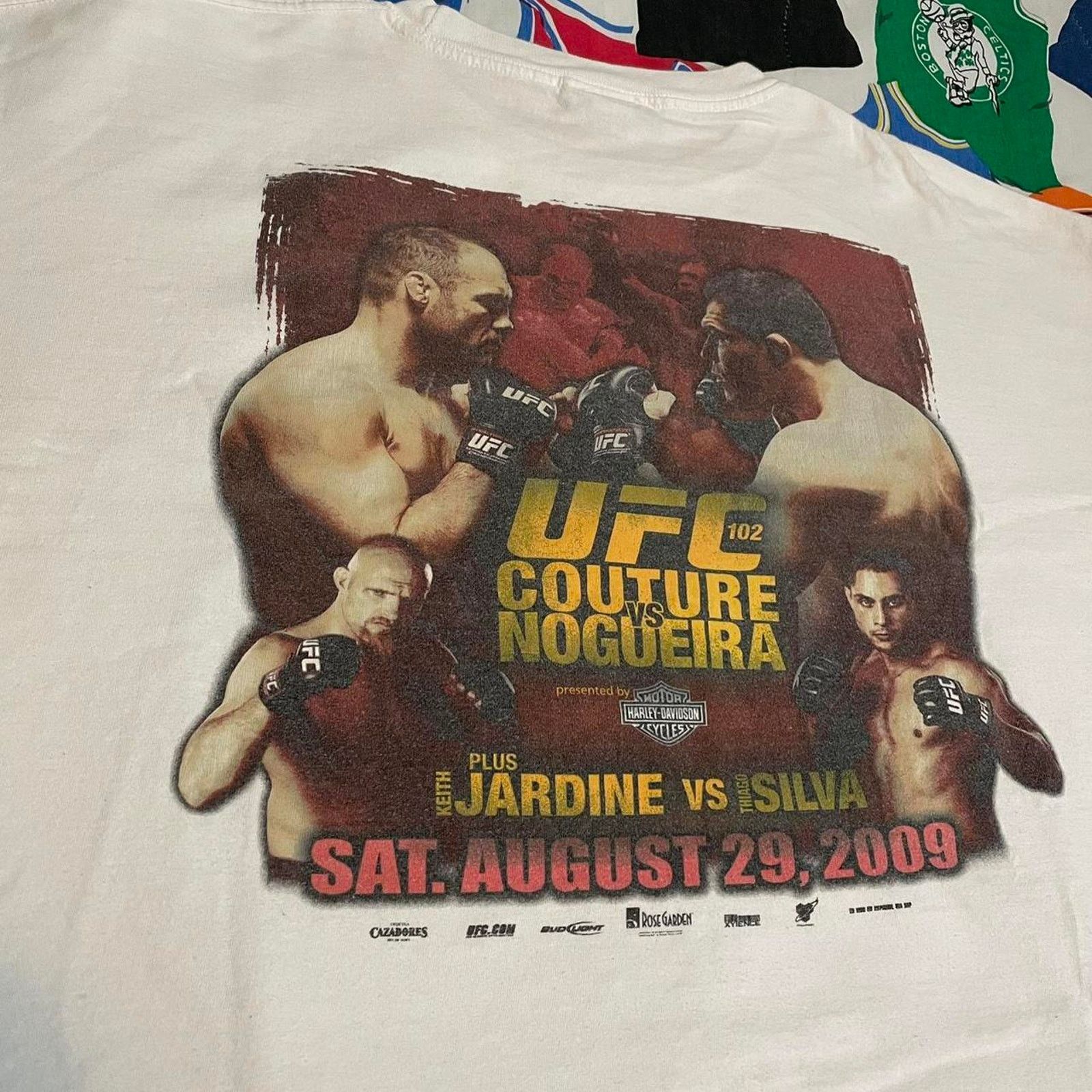 UFC × Vintage Y2K 2009 UFC 102 Randy Couture vs Antonio Nogueira Merch Tee Size US XXL / EU 58 / 5 - 3 Thumbnail