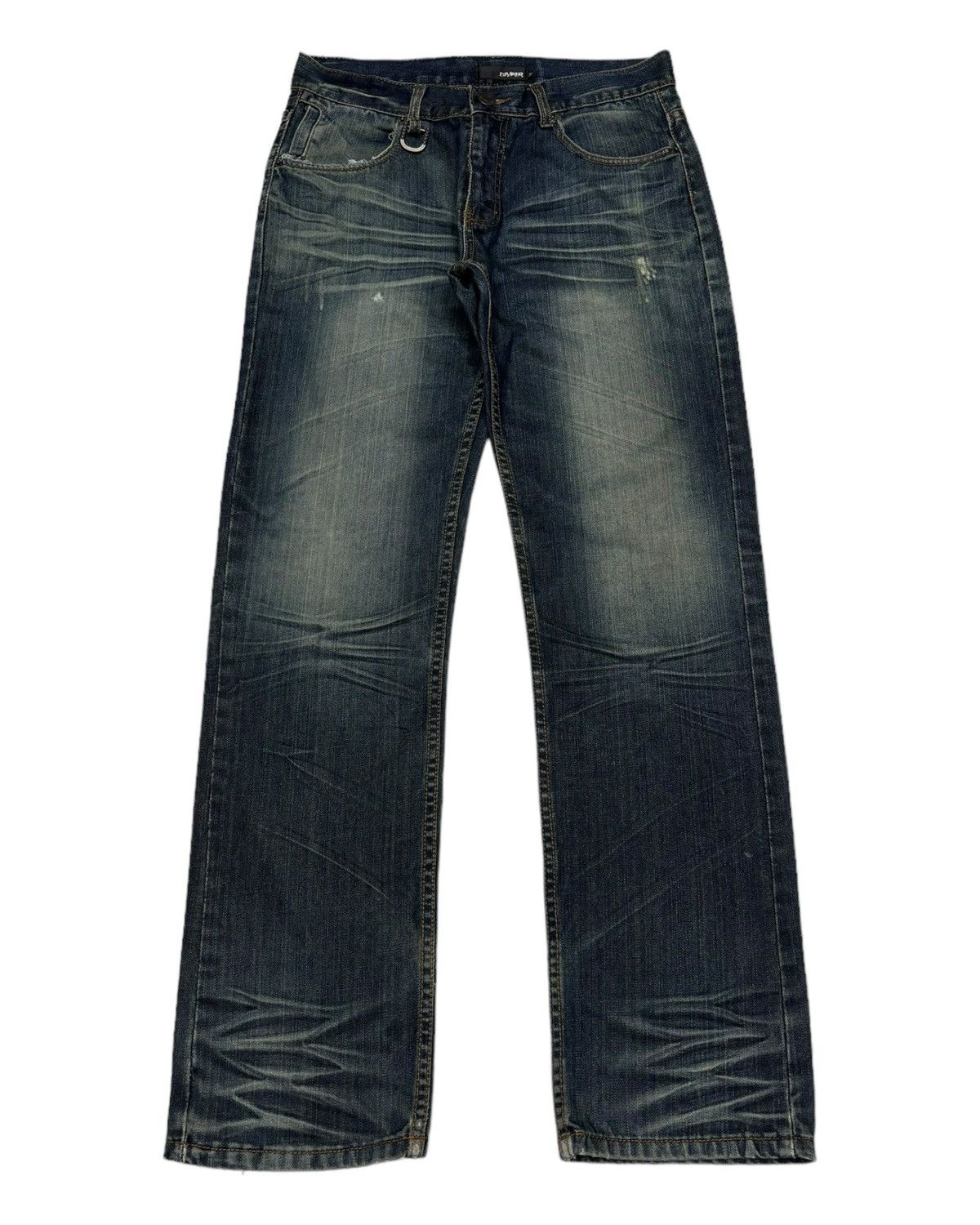 14th Addiction 1990s DIVINER CLAW MARK DISTRESSED DENIM PUNK JEANS Size US 32 / EU 48 - 1 Thumbnail