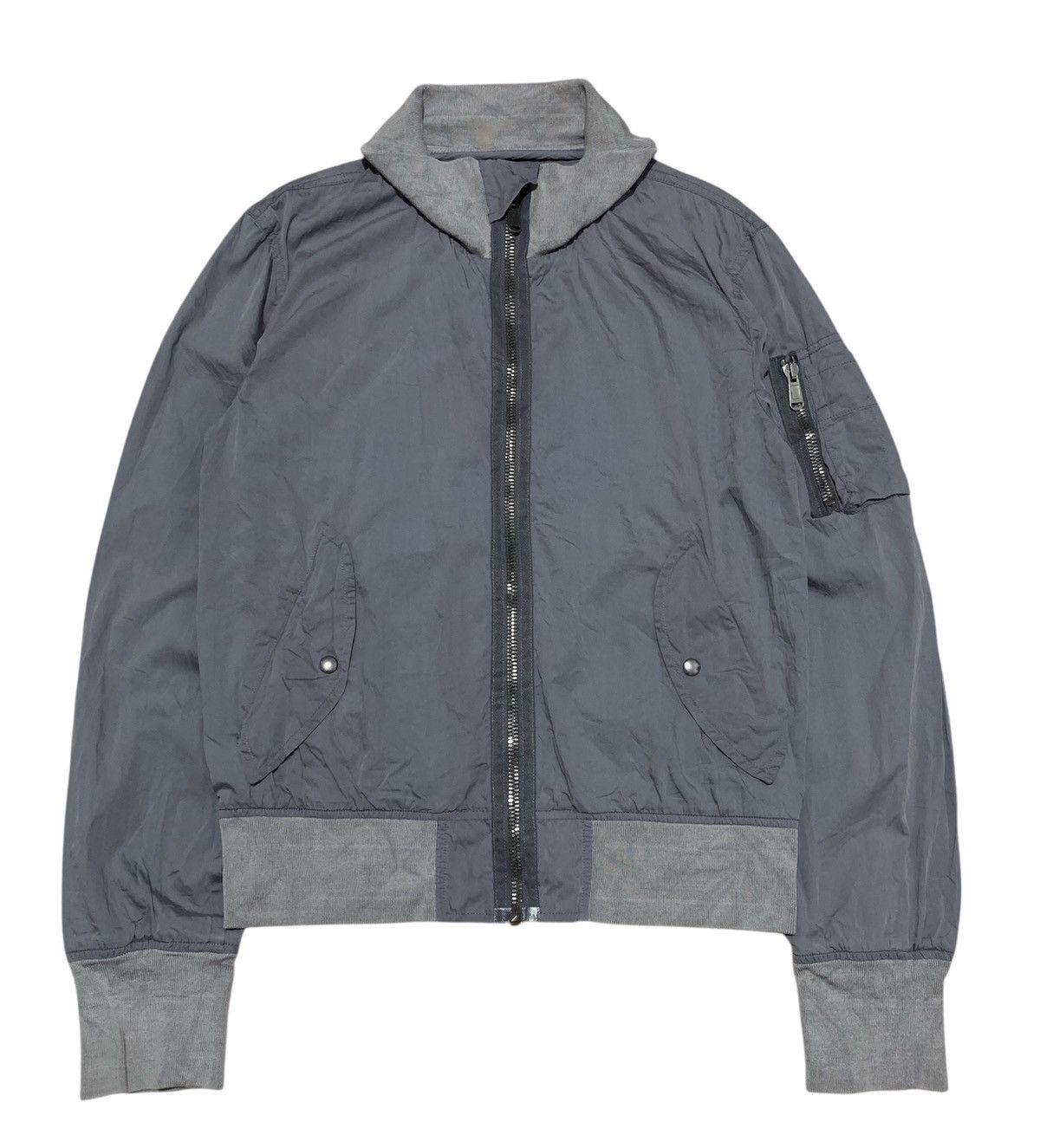 Yves Saint Laurent Yves Saint Laurent Grey Paracute Bomber Jacket Size US M / EU 48-50 / 2 - 6 Thumbnail