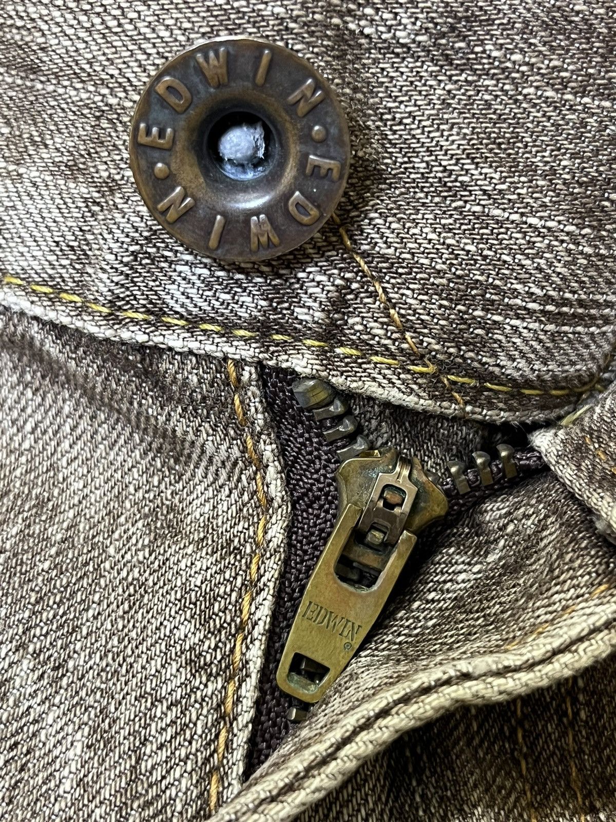 Edwin SICK🔥VINTAGE EDWIN 505V DISTRESSED REDLINE SELVEDGE JEANS Size US 32 / EU 48 - 14 Thumbnail