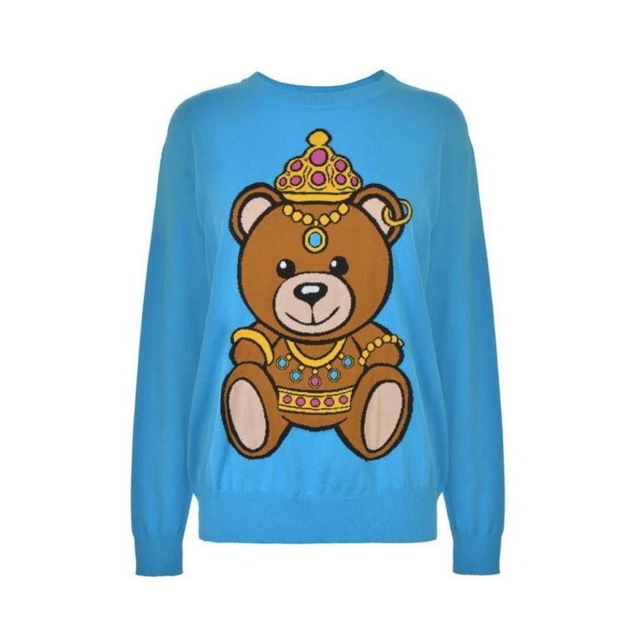Moschino SS17 Moschino Couture Jeremy Scott CROWNED JUMPER SWEATER Size XXS / US 00 / IT 34 - 1 Thumbnail
