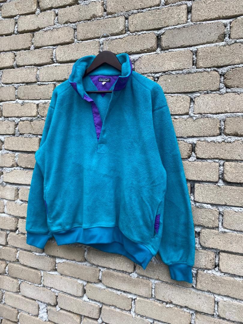 Patagonia Vintage Patagonia Fleece Jacket Half Button Made In Canada Size US L / EU 52-54 / 3 - 5 Thumbnail