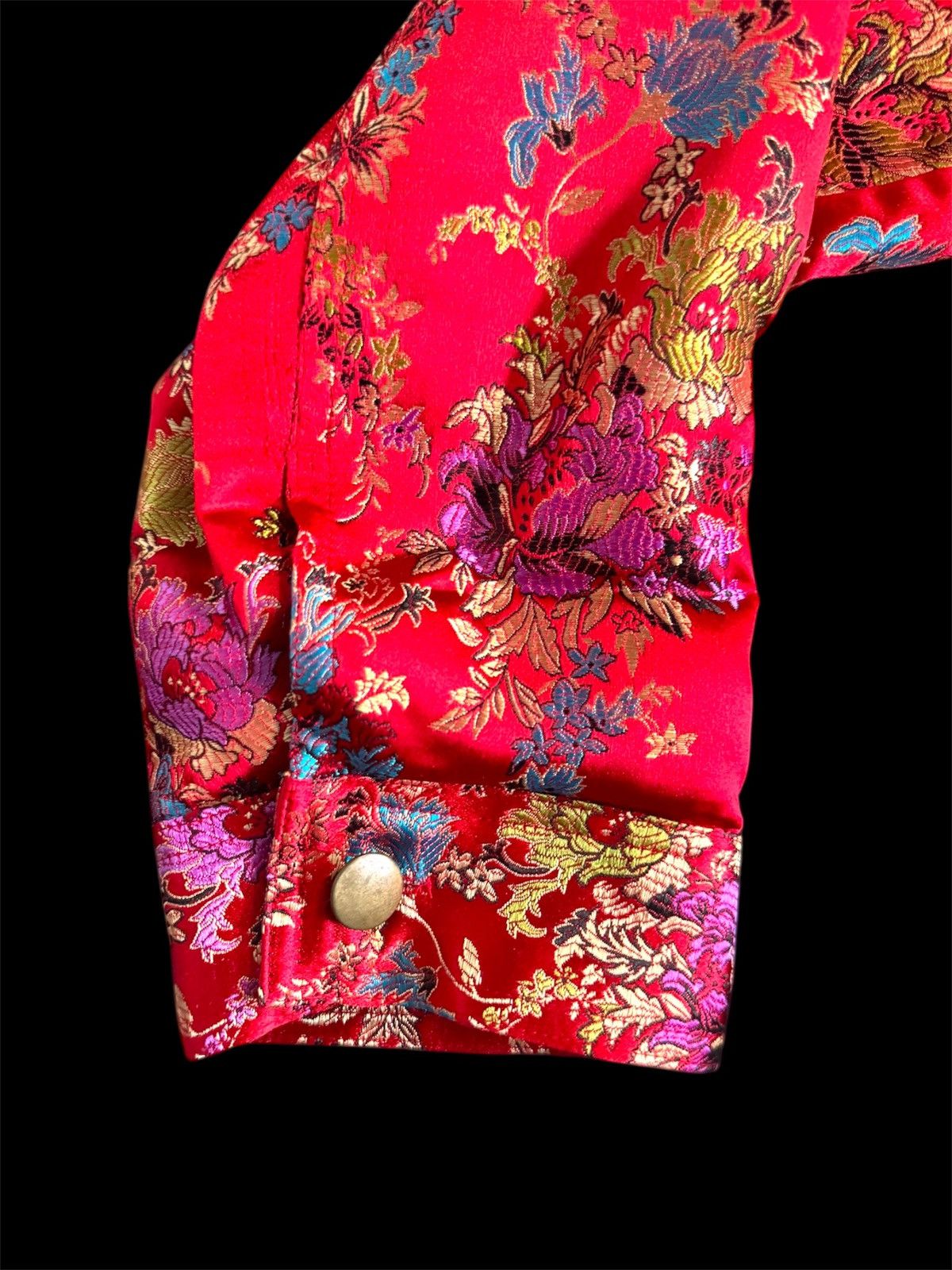Other CHINESE FLORAL JACQUARD SATIN JACKET Size M / US 6-8 / IT 42-44 - 4 Thumbnail