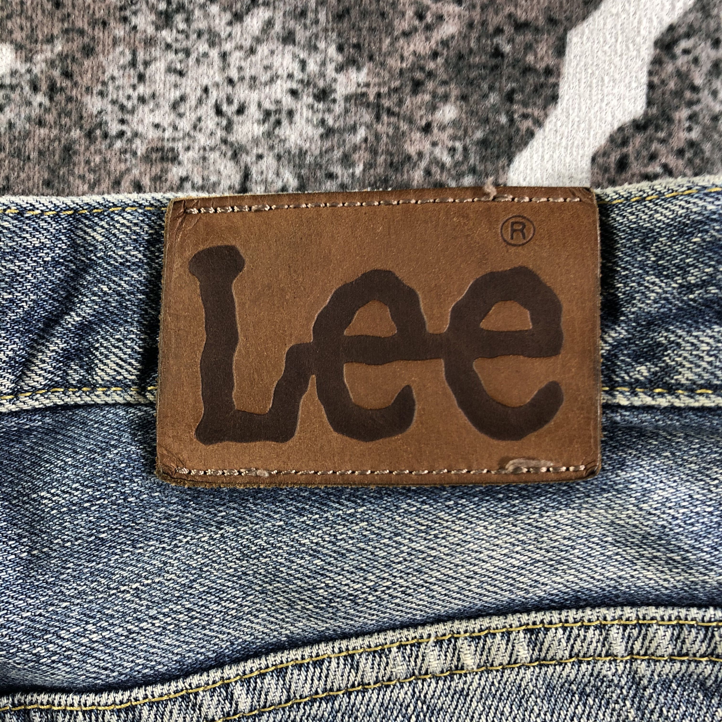 Lee Vintage Lee Flare Jeans Ripped Faded Blue KJ2531 Size US 29 - 5 Thumbnail