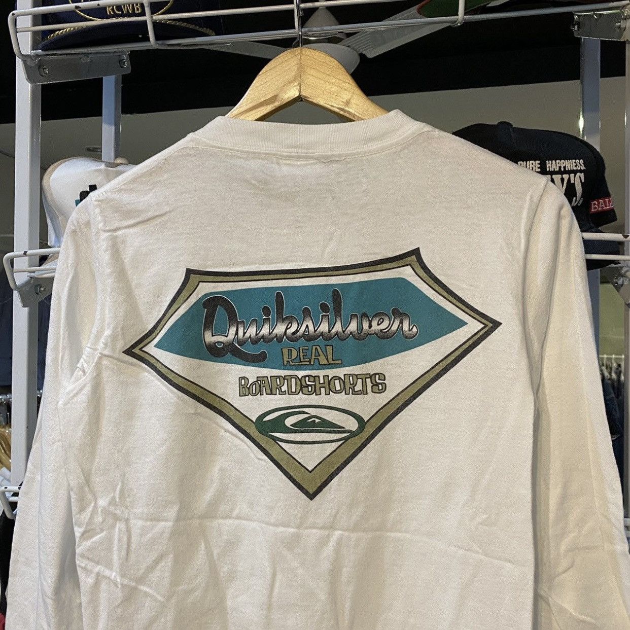 Quiksilver Vintage 90s Quiksilver Real Boardshorts Big Logo Long Sleeve Size US S / EU 44-46 / 1 - 3 Thumbnail