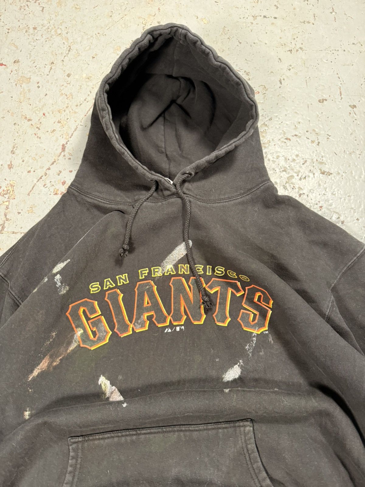 MLB Vintage Distressed San Fran Giants Baseball Hoodie MLB Size US XXL / EU 58 / 5 - 3 Thumbnail