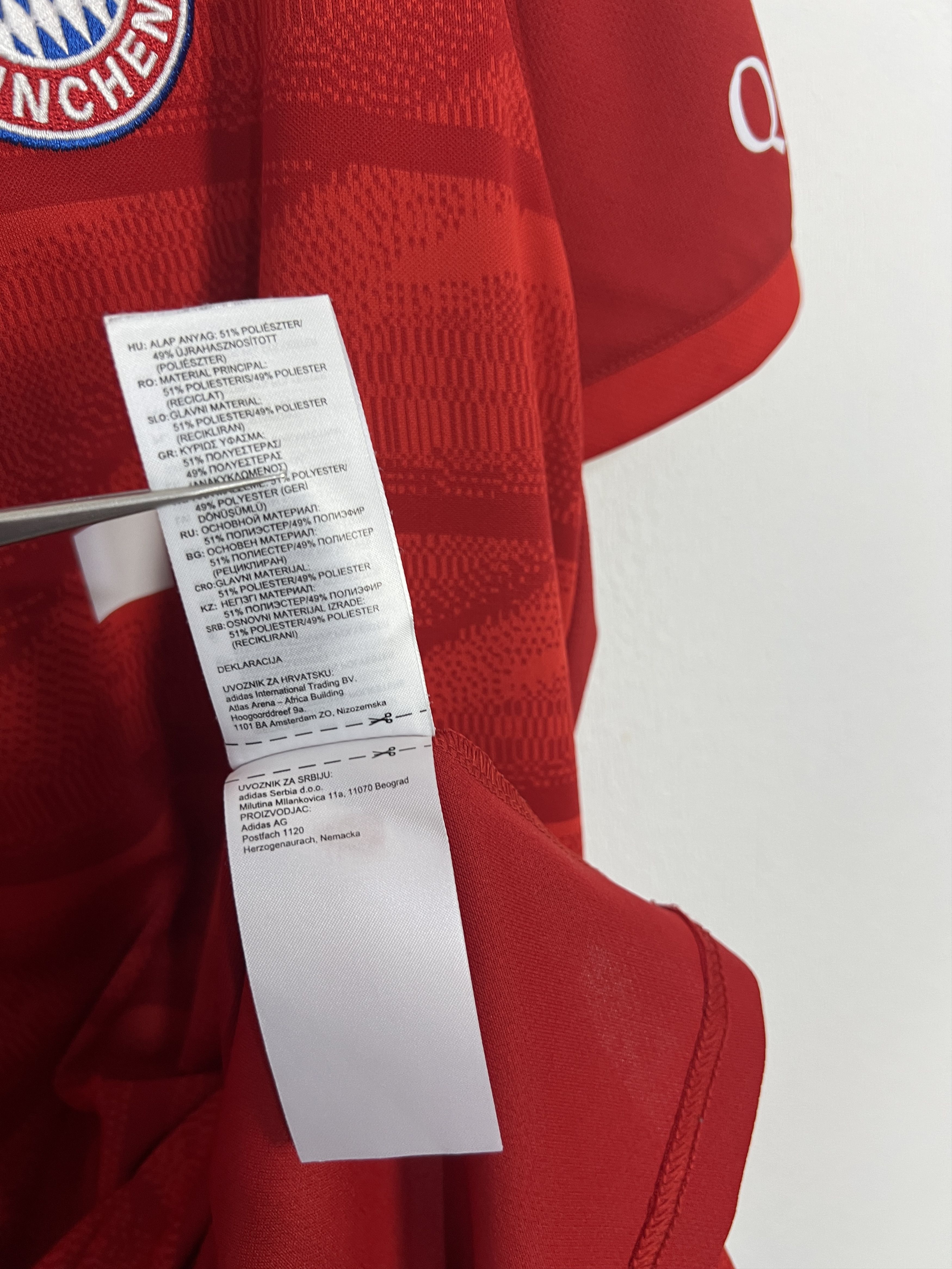 Adidas Bayern Munich Home football shirt 2018 #22 Gnabry Adidas Size US XL / EU 56 / 4 - 14 Thumbnail
