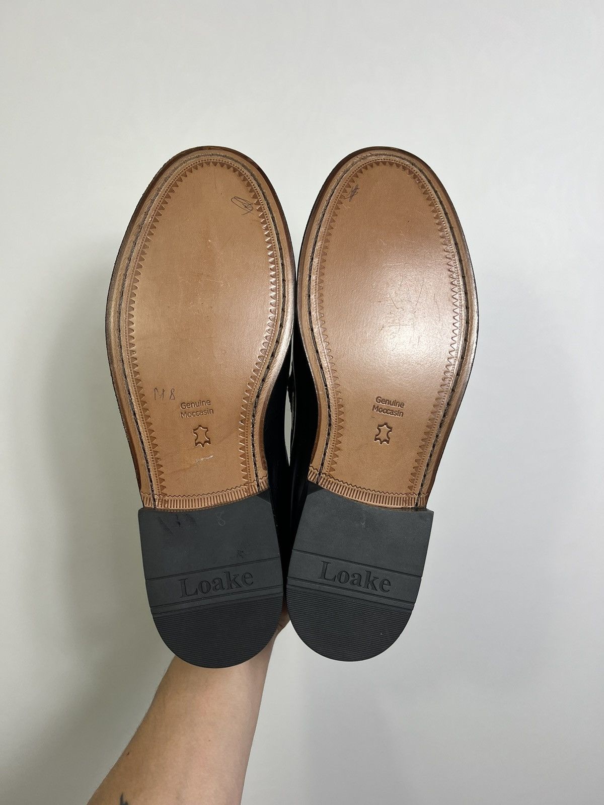 Church's Loake Leather Kiltie Georgetown Loafers Hand Made England Size US 8.5 / EU 41-42 - 7 Thumbnail