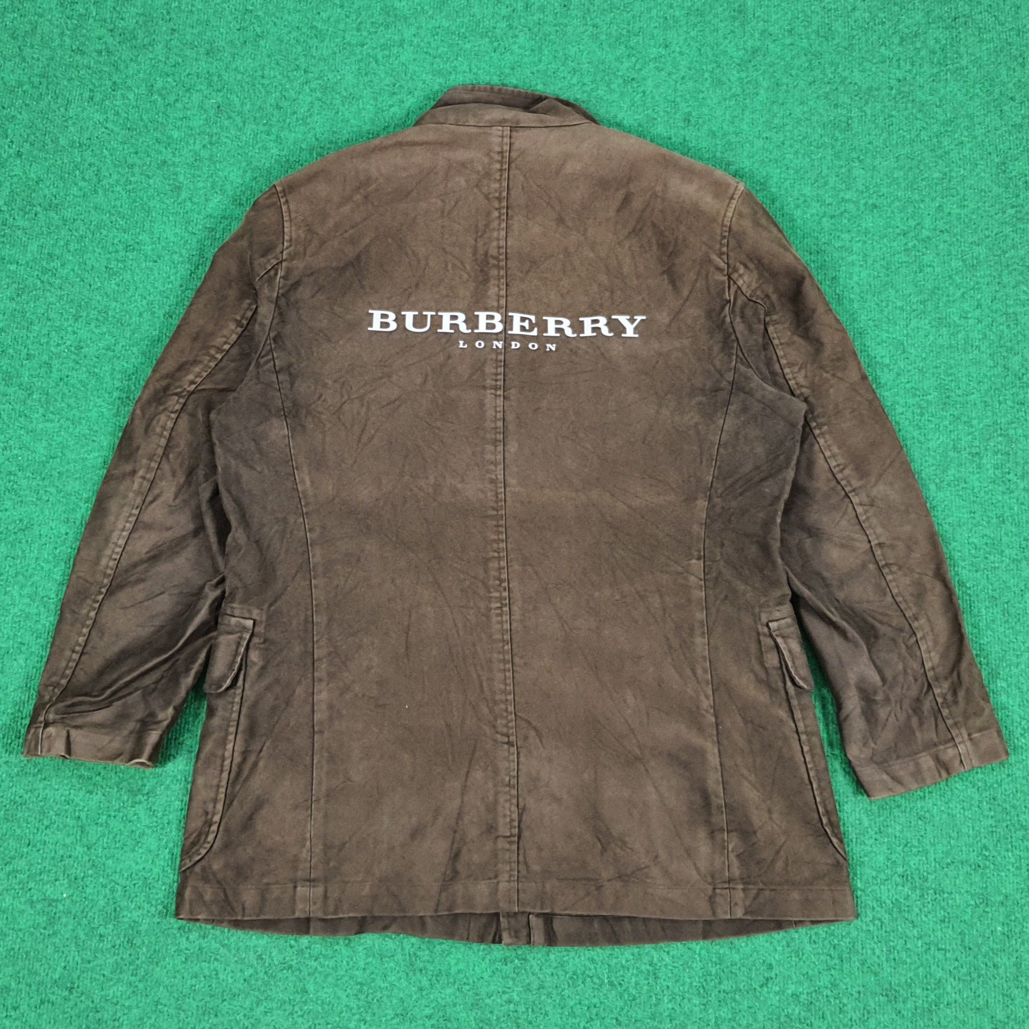 Vintage Burberry London Suede Rare Jacket