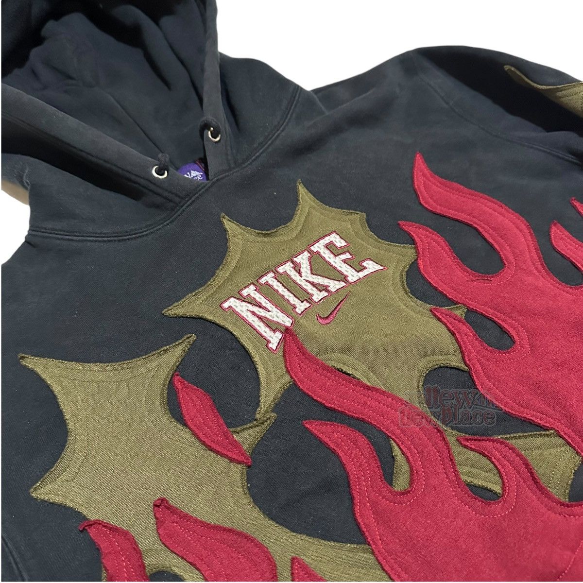 Nike Nike Hoodie Flame Spiky Red Olive “Choso” 583 Size US L / EU 52-54 / 3 - 7 Thumbnail