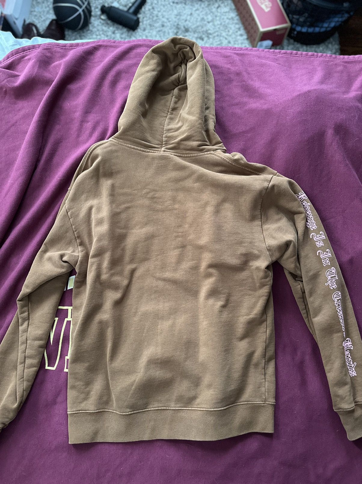 Revenge Revenge Arch Logo Hoodie Brown/Pink Size US M / EU 48-50 / 2 - 2 Thumbnail