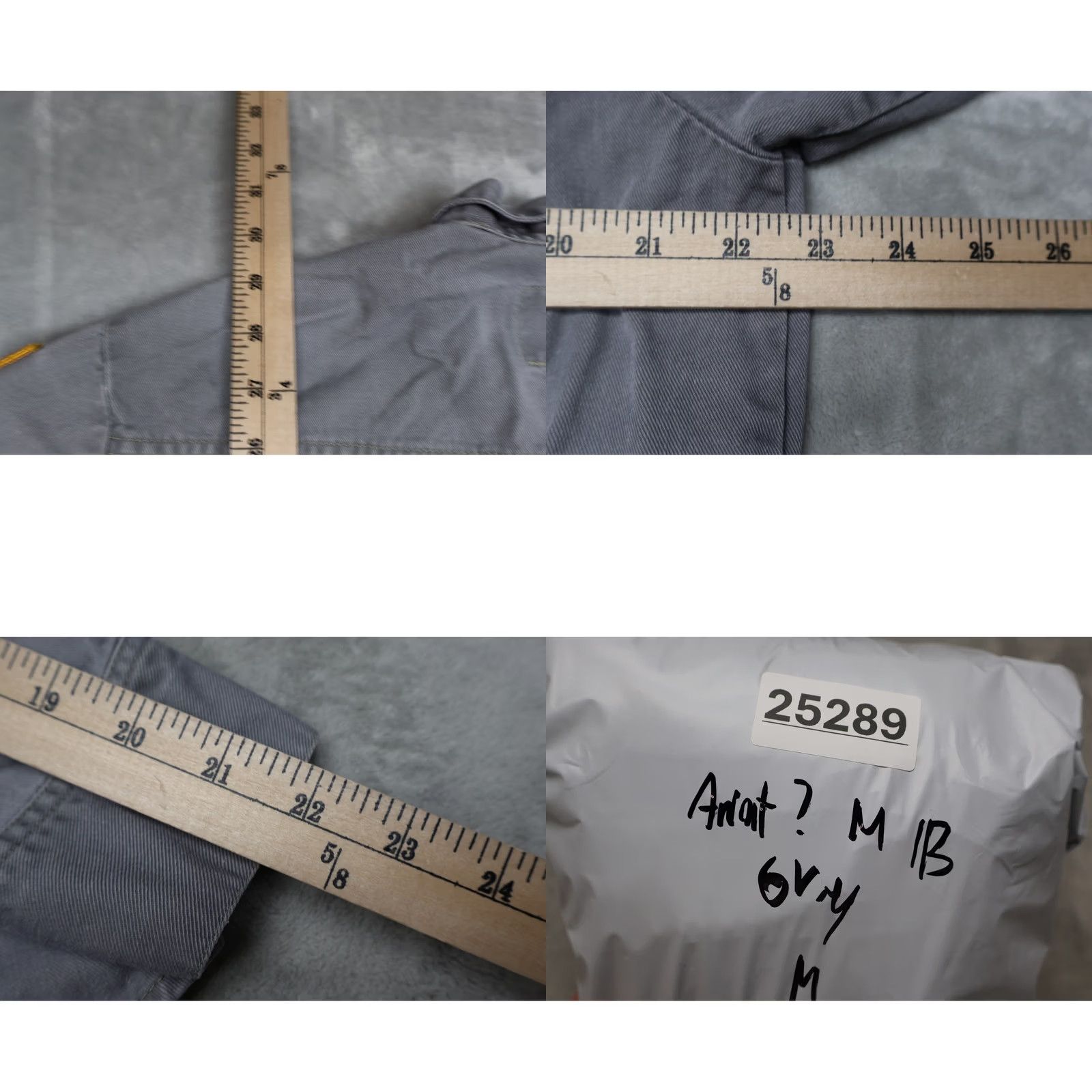 Walls Walls FR Work Shirt Men Large Grey Long Sleeve Fire Resistant Utility Patch LOGO Size US L / EU 52-54 / 3 - 9 Thumbnail