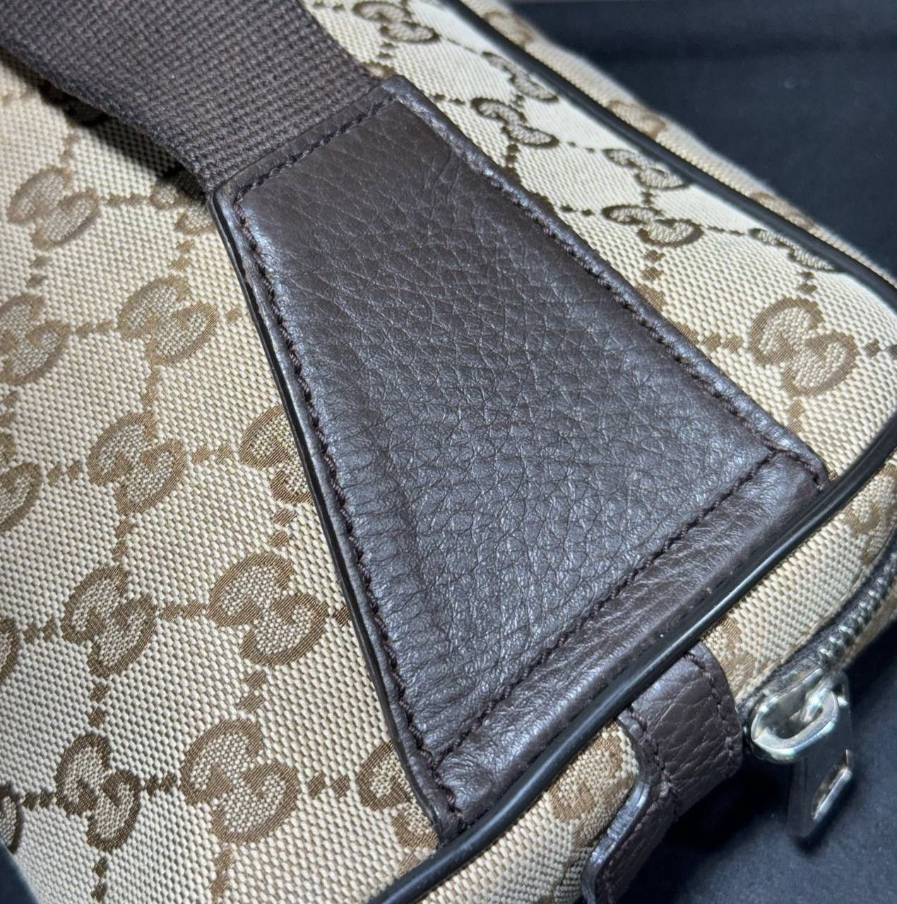 Gucci Gucci Belt Bag Fanny Pack GG Waist Brown Beige Canvas Clutch Size ONE SIZE - 6 Thumbnail