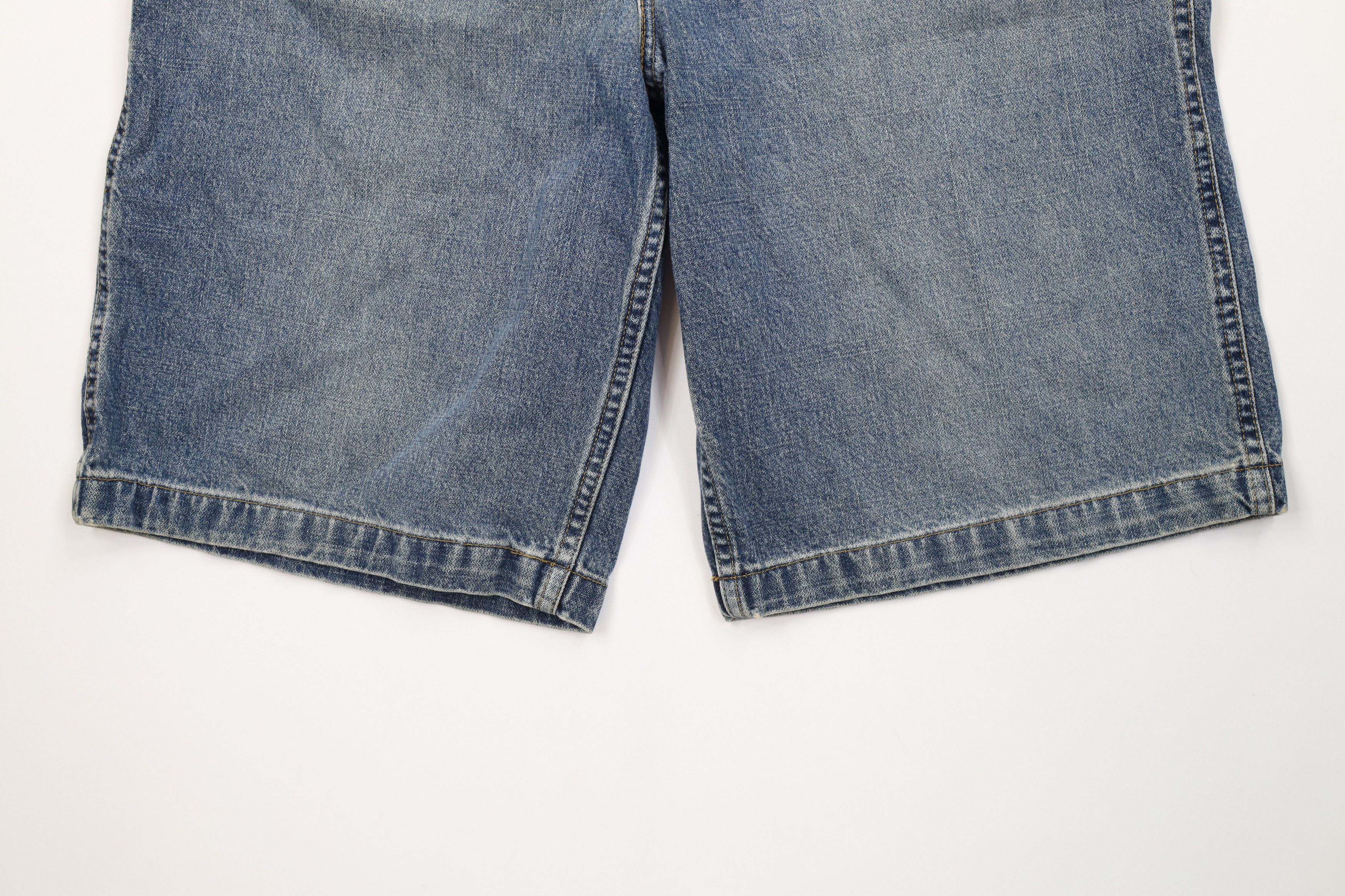 Vintage Vintage 90s Streetwear Baggy Fit Dungaree Denim Shorts Jorts Size US 36 / EU 52 - 4 Thumbnail