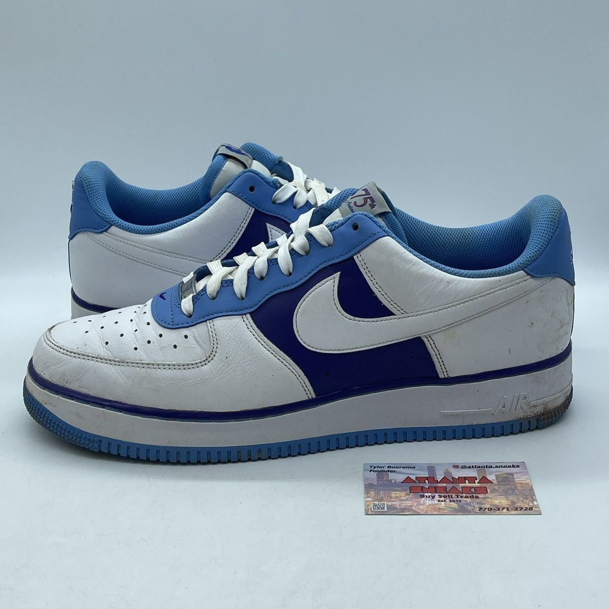 Nike NBA x air force 1 75th anniversary lakers Size US 14 / EU 47 - 1 Thumbnail