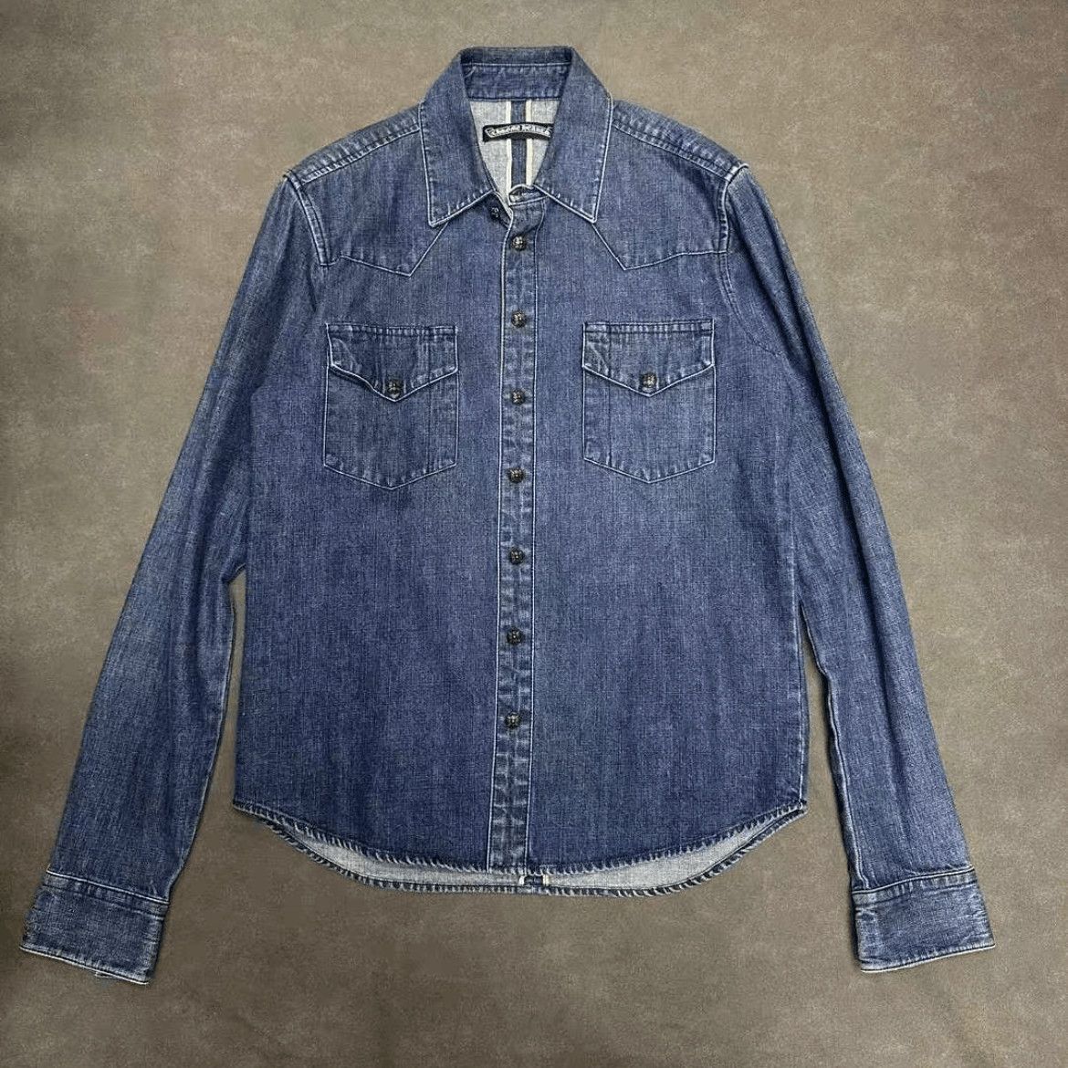 Chrome Hearts Chrome Hearts Denim Leather Patches Shirt Jacket-2507 Size US XS / EU 42 / 0 - 2 Thumbnail