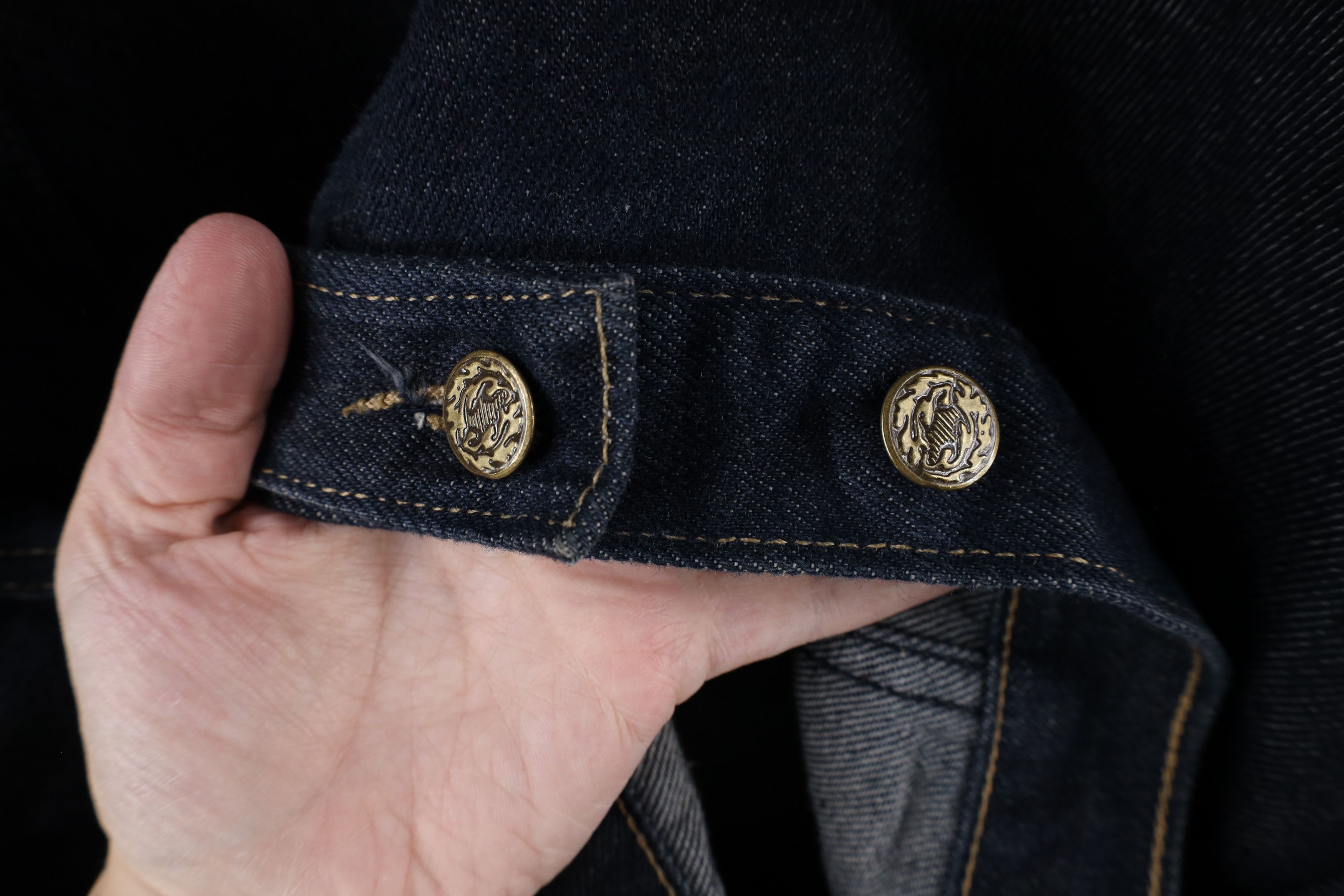 Vintage Vintage 90s Streetwear Hip Hop Denim Jean Trucker Jacket Size US XXL / EU 58 / 5 - 14 Thumbnail