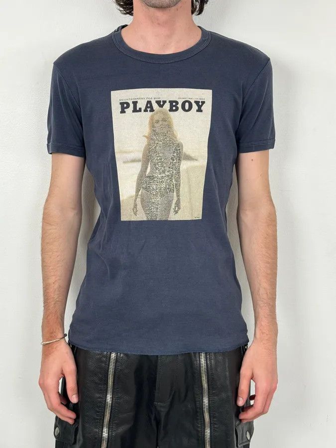 Dolce & Gabbana 2000s Dolce & Gabbana Navy Playboy T-Shirt Size US S / EU 44-46 / 1 - 2 Thumbnail