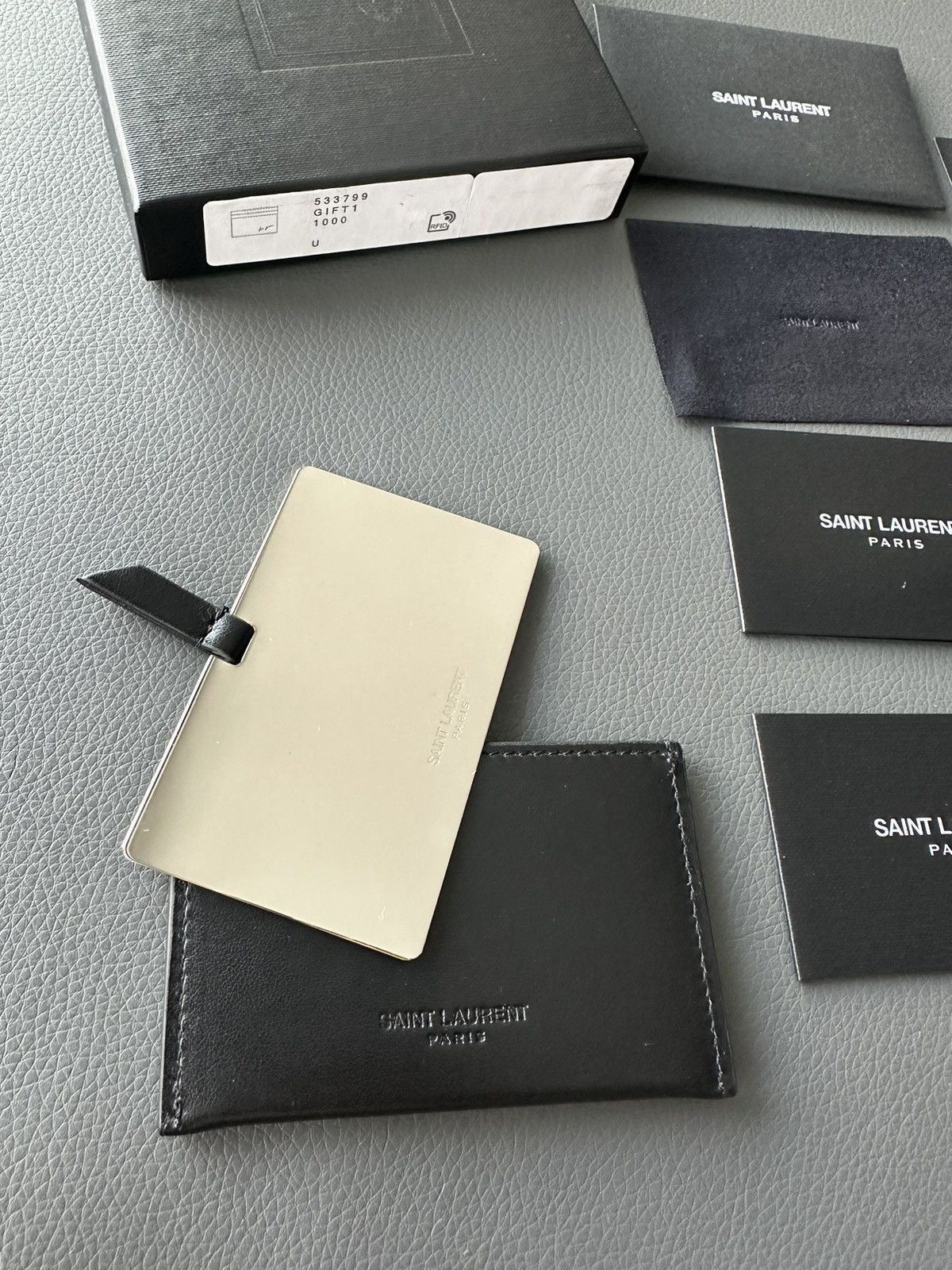 Hedi Slimane × Saint Laurent Paris × Yves Saint Laurent Brand New Saint Laurent Wallet Cardholder Size ONE SIZE - 19 Thumbnail