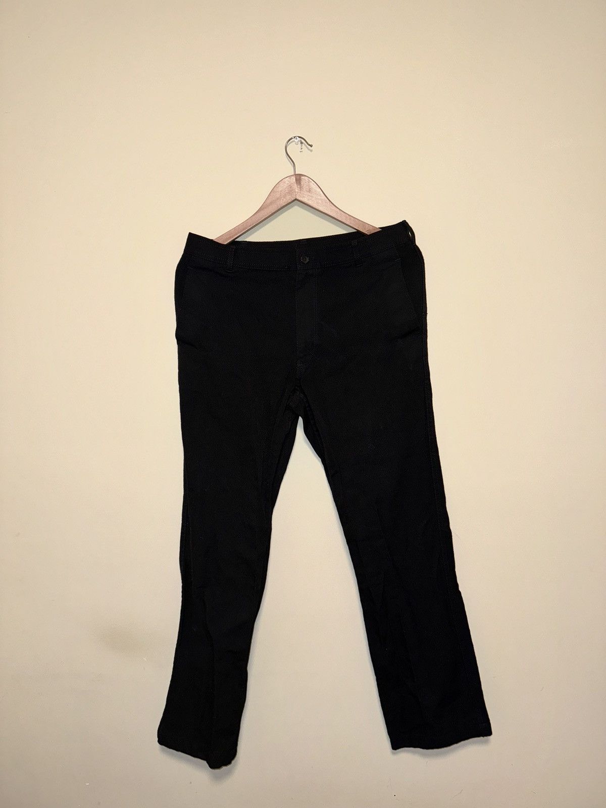 Comme des Garcons × Comme des Garcons SHIRT COMME DES GARÇONS SHIRT Black Serge Trousers Size US 34 / EU 50 - 1 Thumbnail