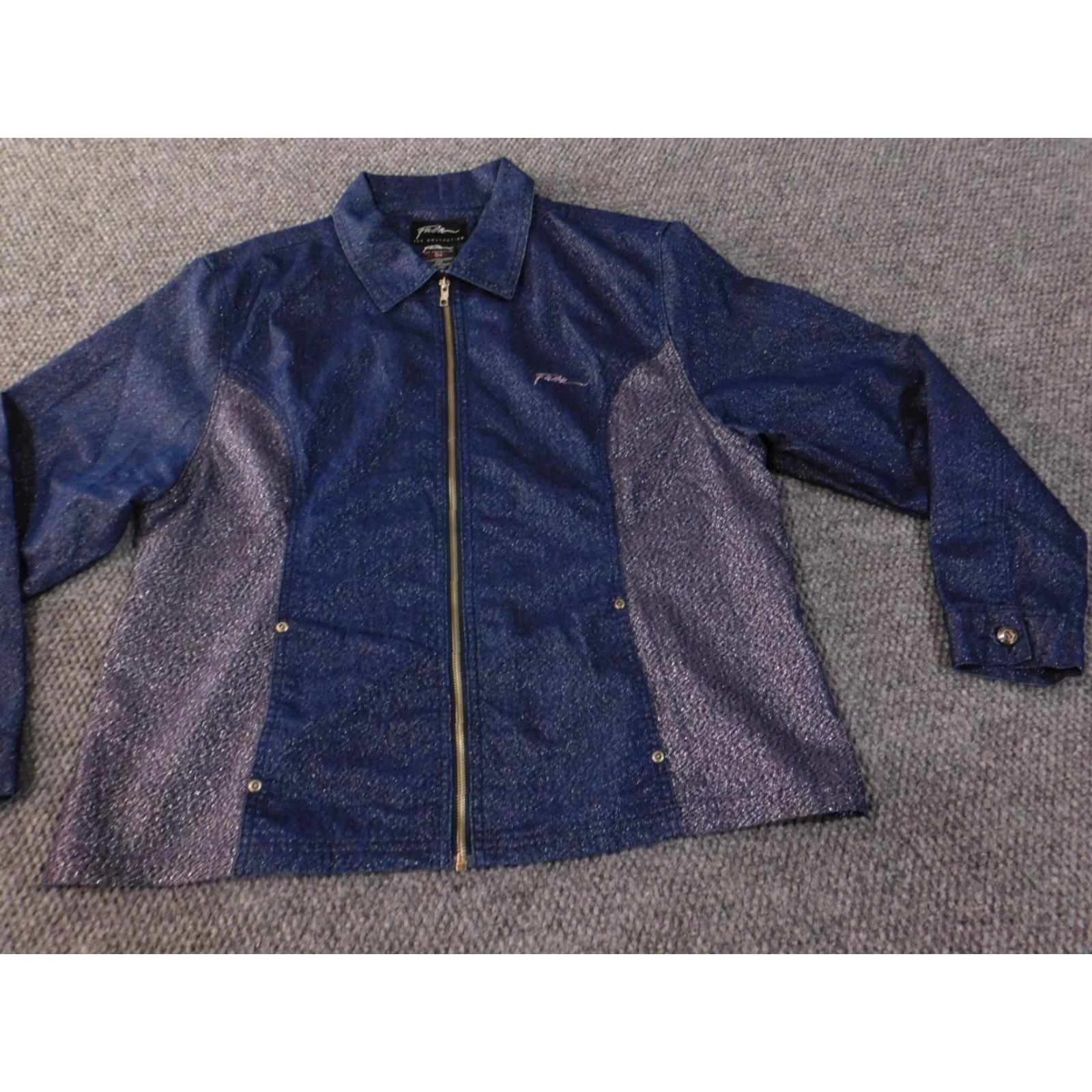 Fubu FUBU Jacket Denim Womens 16W Plus Regular Zip Mid-Length Long Sleeve Blue Retro Vintage N/A Size XXL / US 16-18 / IT 52-54 - 2 Thumbnail