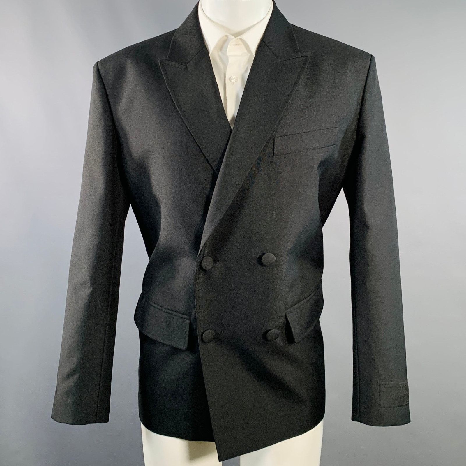 Valentino VALENTINO Size 38 Double Breasted Peak Lapel Sport Coat Size 38R - 1 Thumbnail