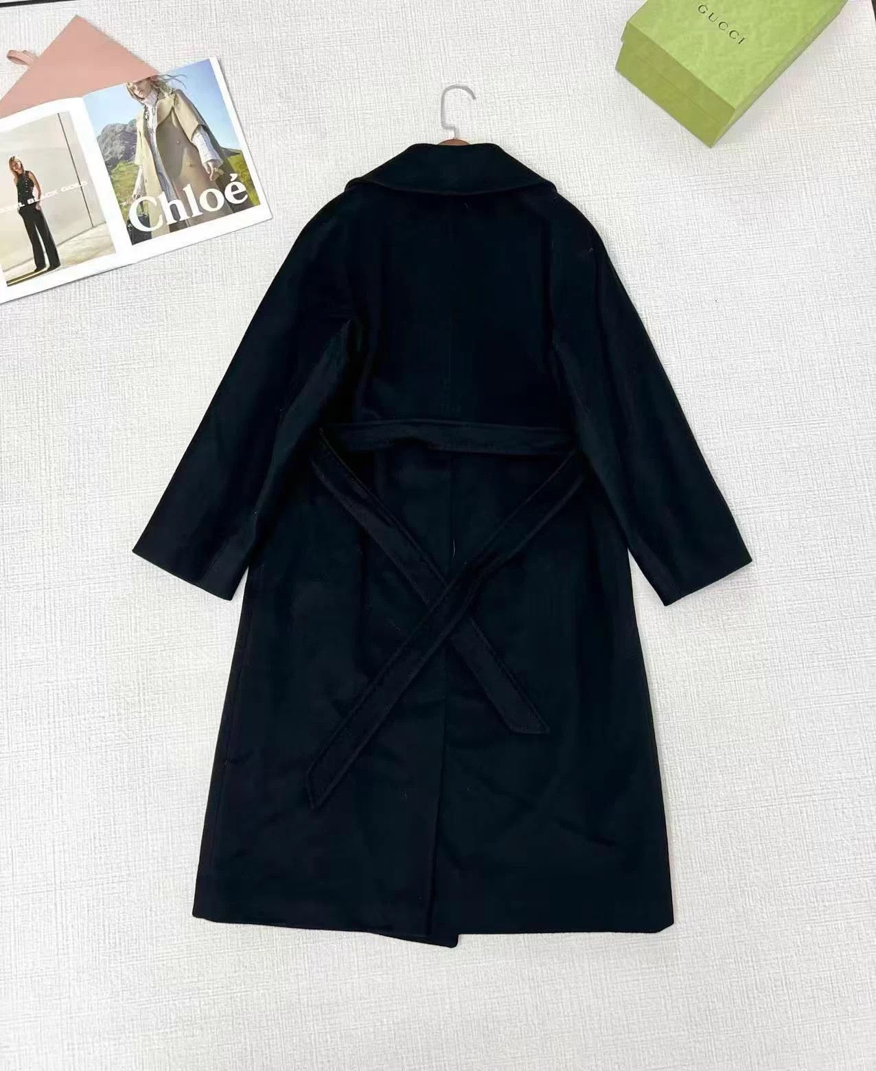 The Weeknd WEEKEND MAXMARA Wool Coat 155/80A For Sale AG726 Size XS / US 0-2 / IT 36-38 - 2 Thumbnail