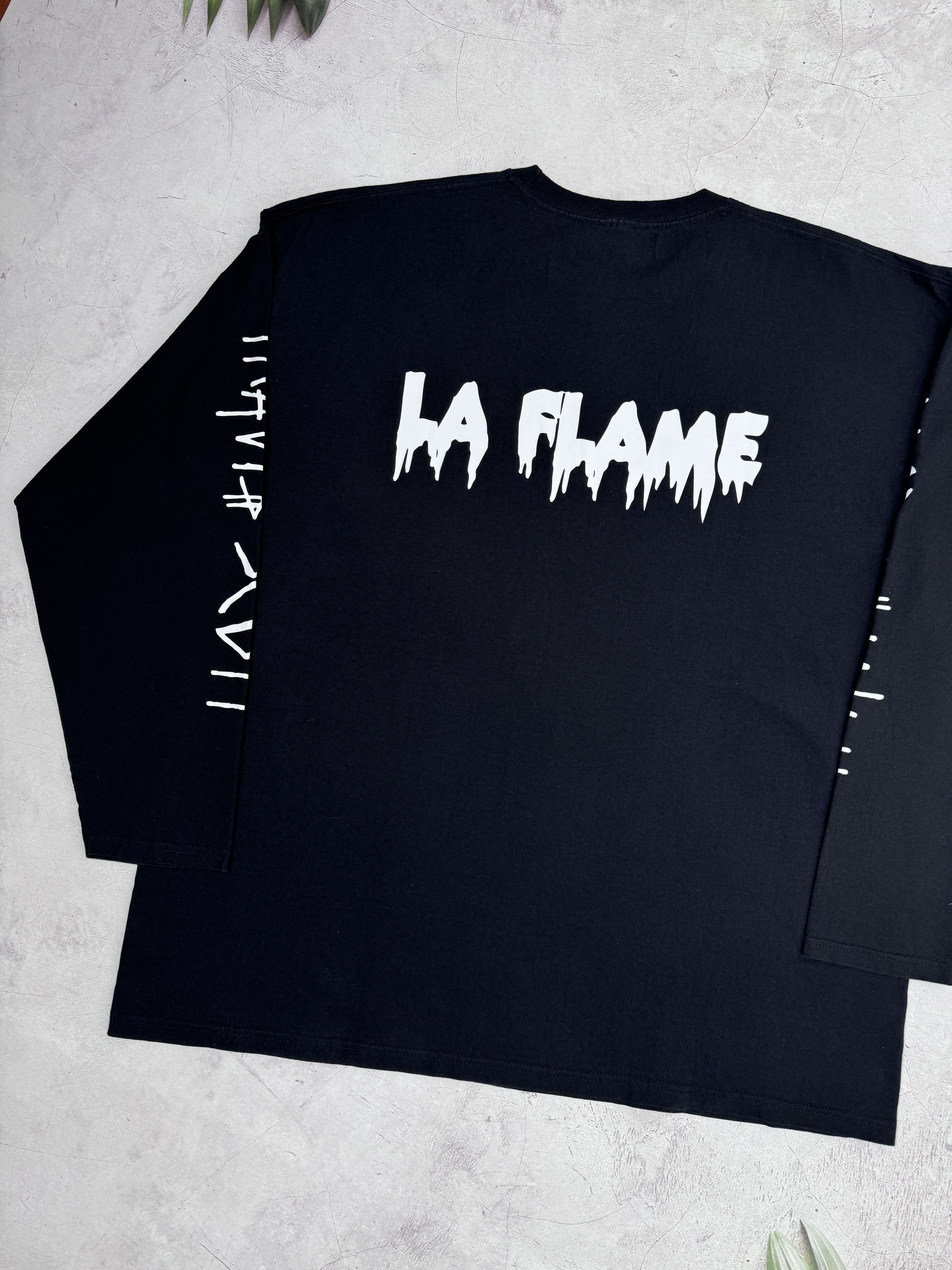 Band Tees × Fruit Of The Loom Travis Scott LA FLAME Tour T-Shirt LS by Fruit Of The Loom Size US XL / EU 56 / 4 - 17 Thumbnail