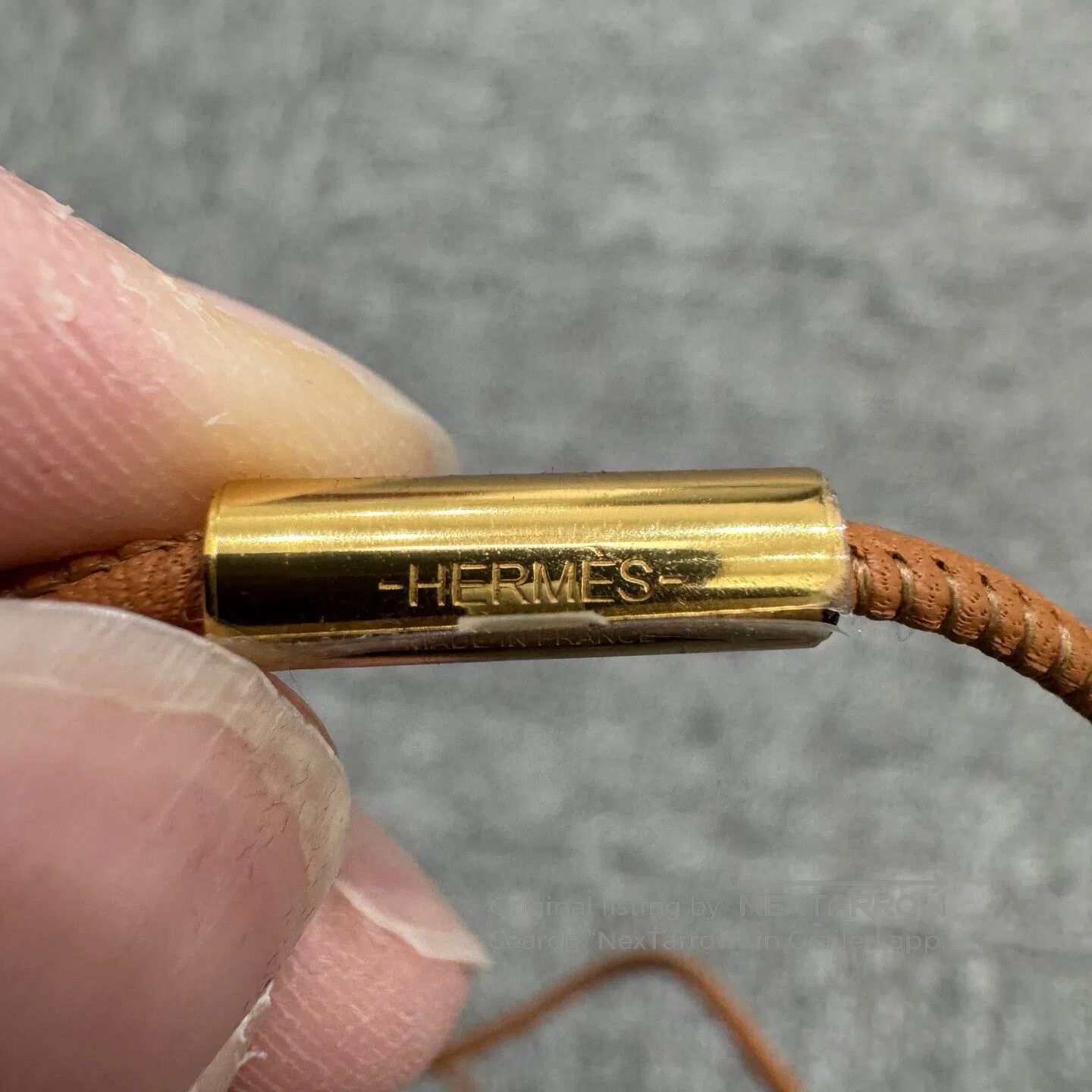 Hermes Hermes Ring-shaped leather necklace| Size ONE SIZE - 4 Thumbnail