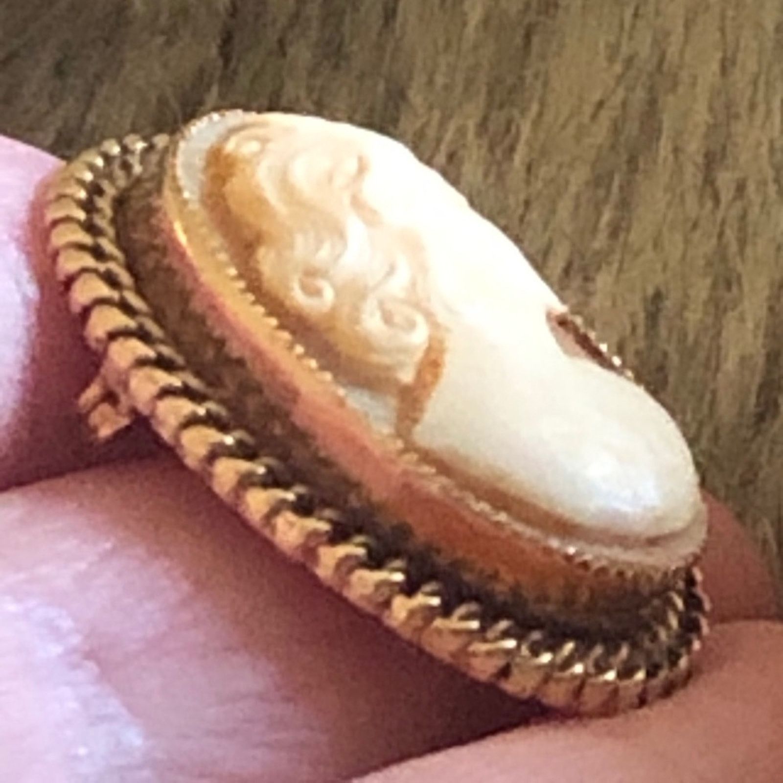 Jewelry Antique 1940s Catamore 1/20 12kt GF cameo brooch Size ONE SIZE - 6 Thumbnail