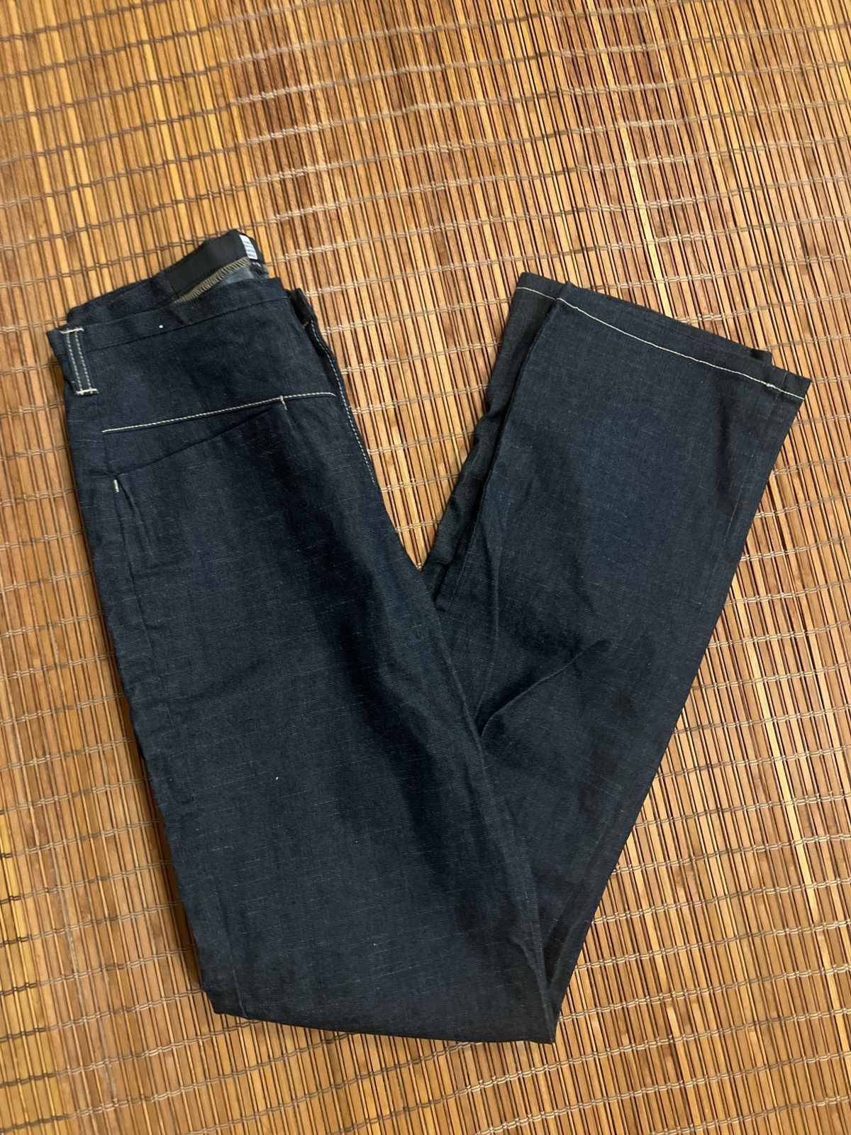 Marithe + Francois Girbaud Marithe & girbaud Dark blue wash straight leg denim jeans Size 29" - 1 Thumbnail