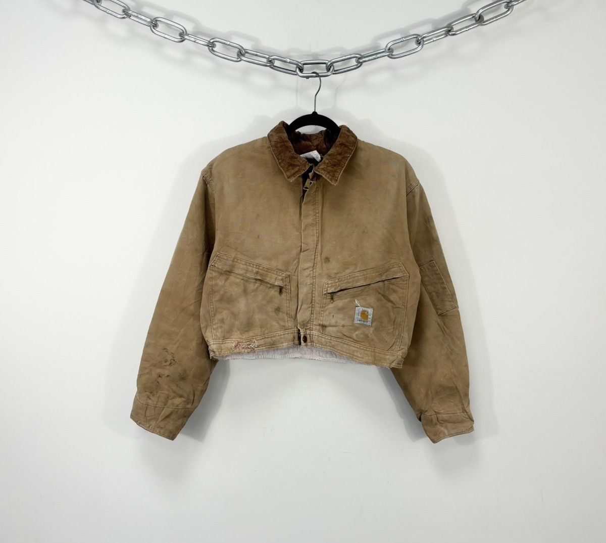 Carhartt Vintage 90s Carhartt USA Made Y2K Work Boxy Cropped Jacket Size US M / EU 48-50 / 2 - 1 Thumbnail